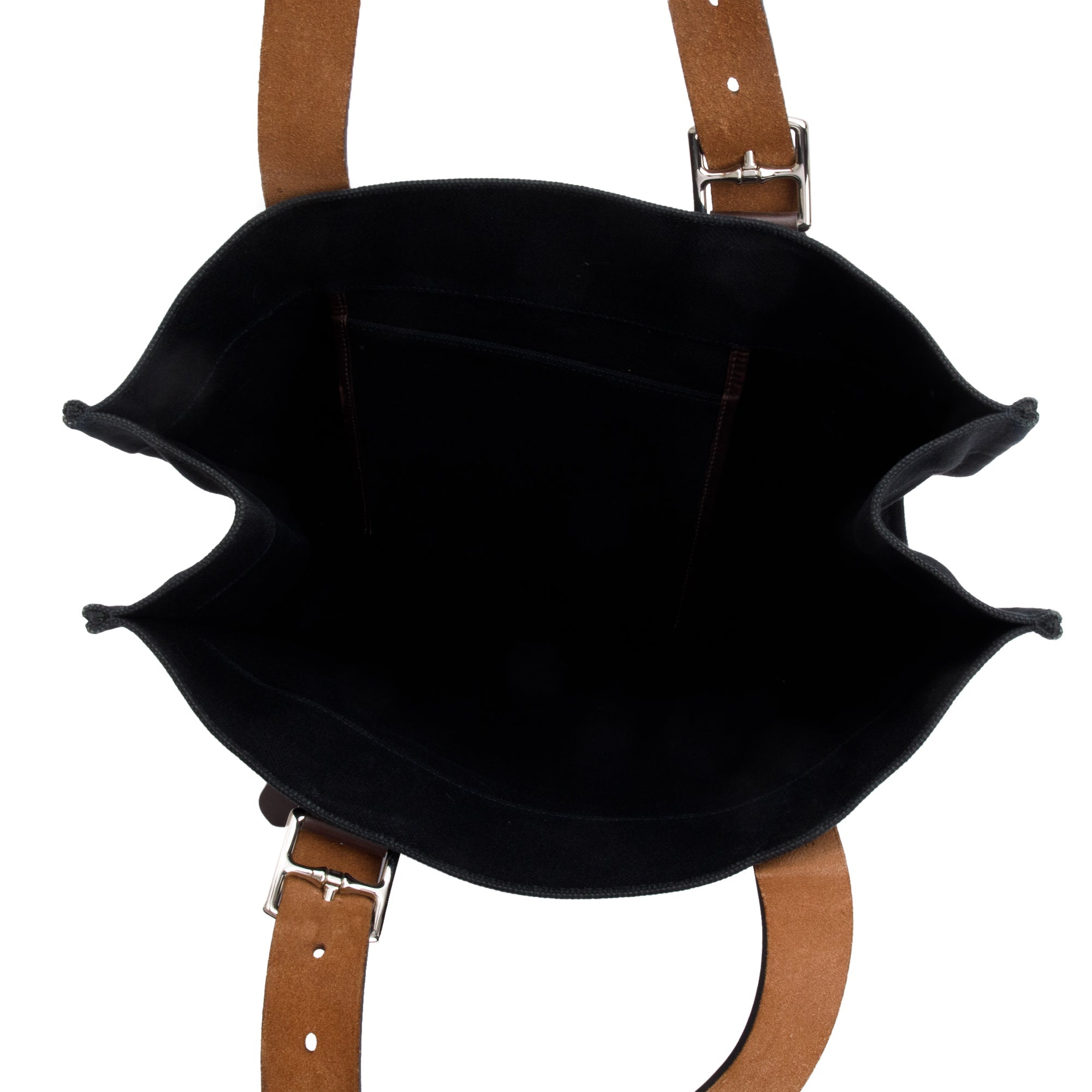 Hermes Noir Ebene Toile Vache Hunter Etriviere Shopping Tote