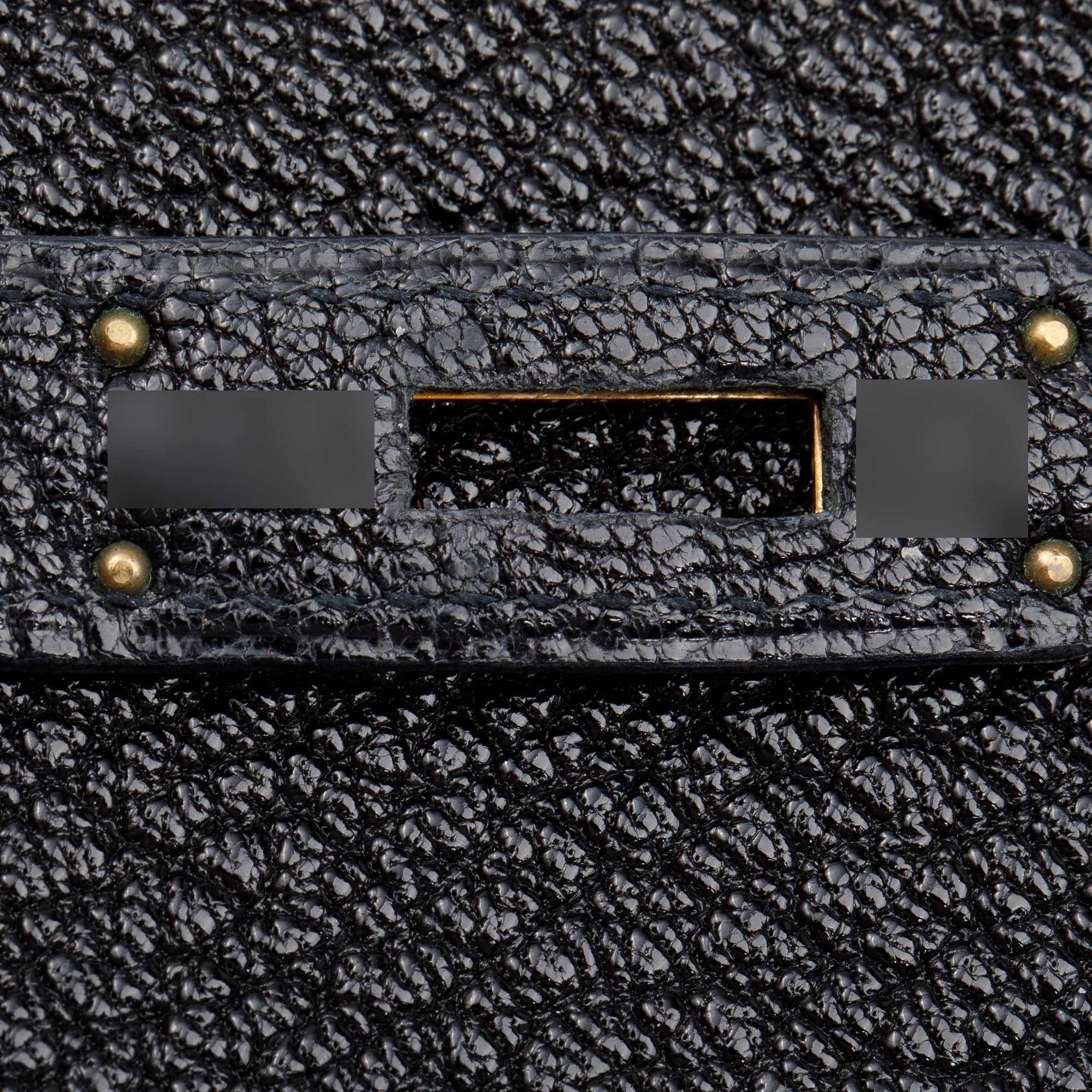 Hermes Noir Goatskin Kelly Sellier II 32 w/ Strap