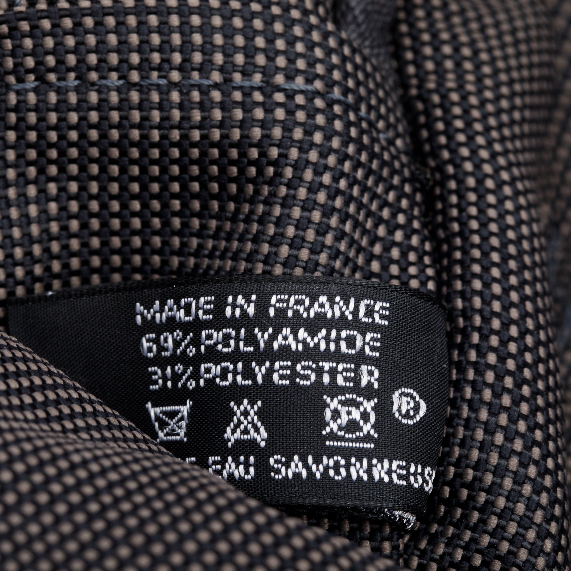 Hermes Noir Graphite Toile H Canvas Herline Backpack