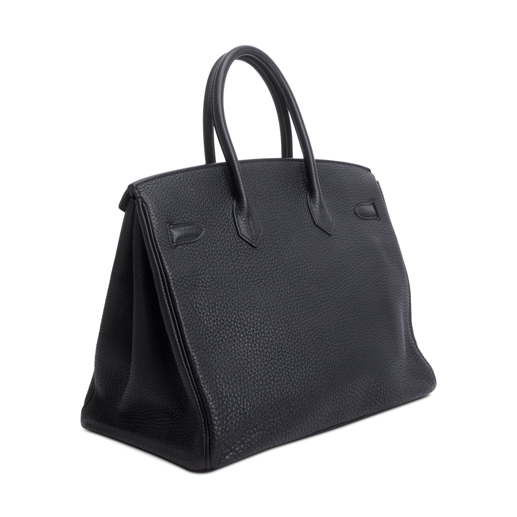Hermes Noir Taurillon Clemence Birkin 35