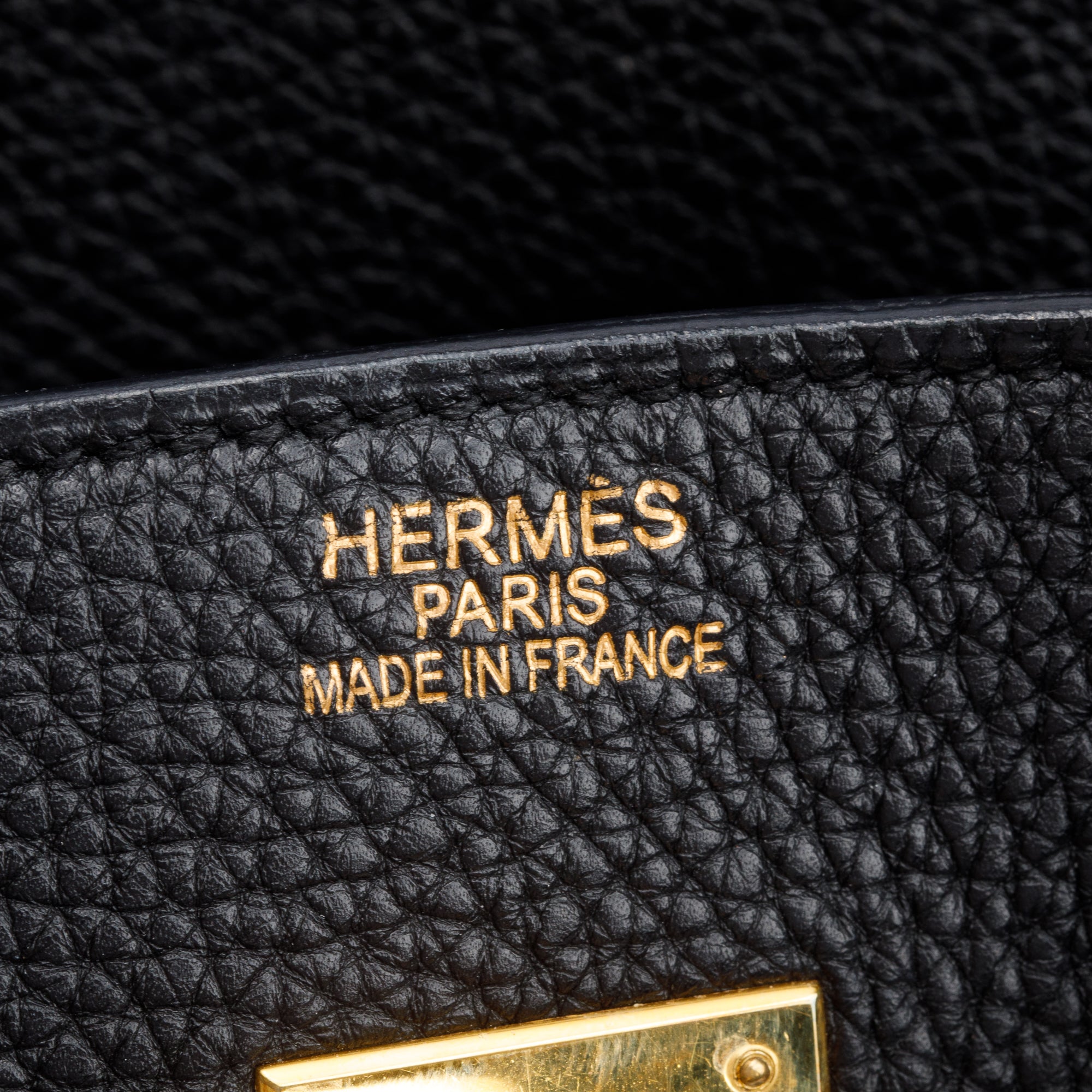Hermes Noir Taurillon Clemence Birkin 35