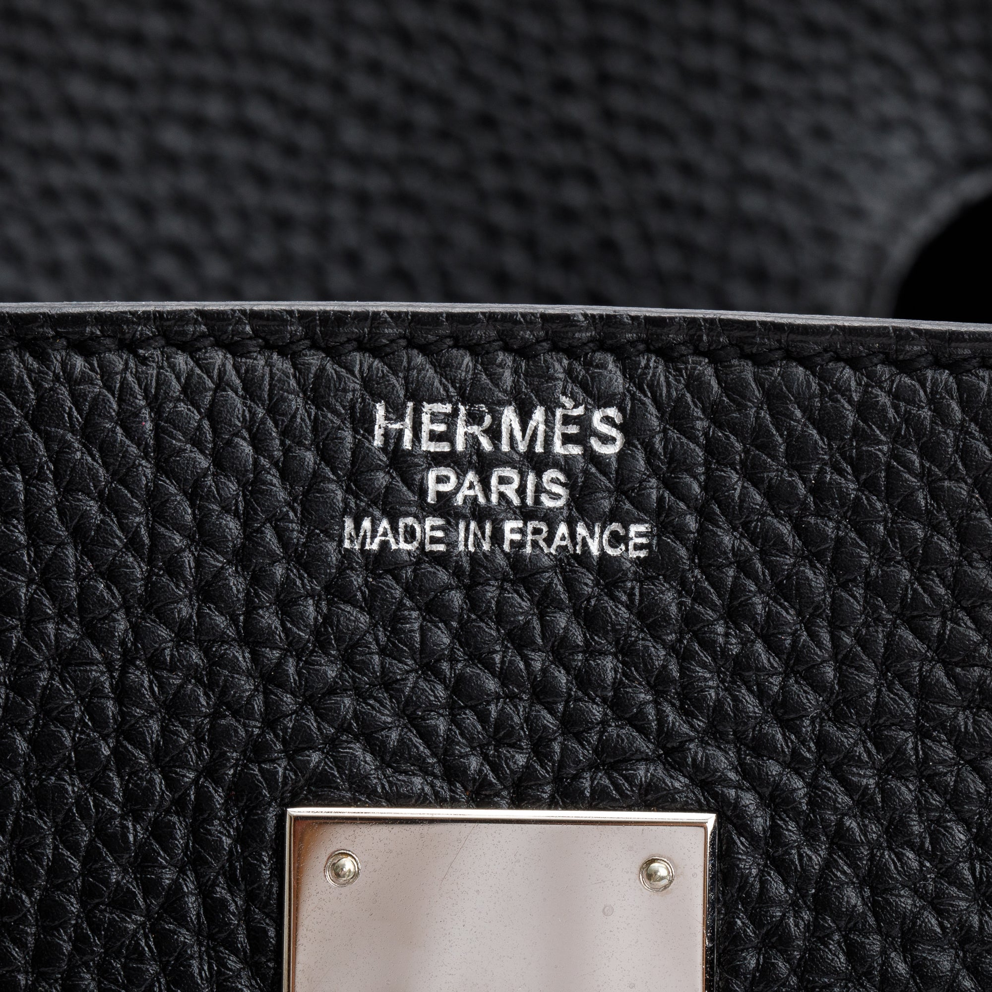 Hermes Noir Taurillon Clemence Birkin 35
