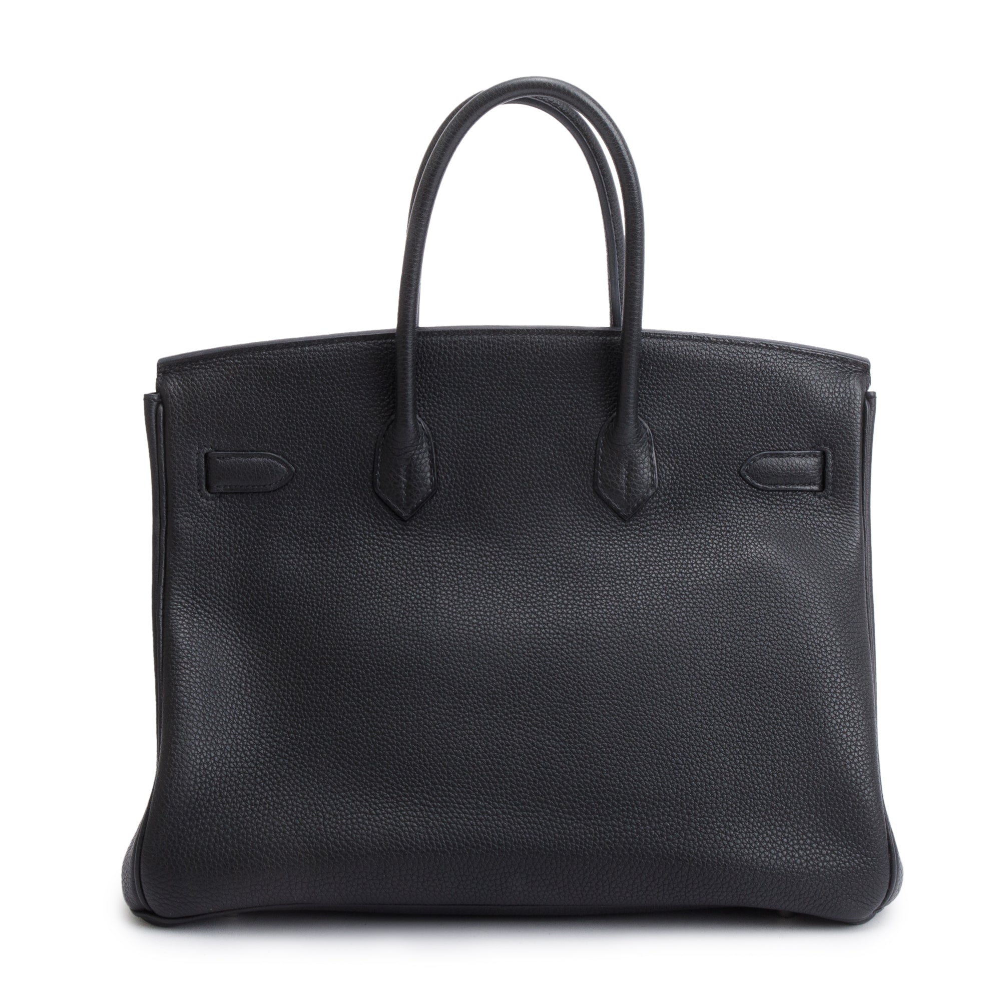 Hermes Noir Taurillon Clemence Birkin 35 w/ Box