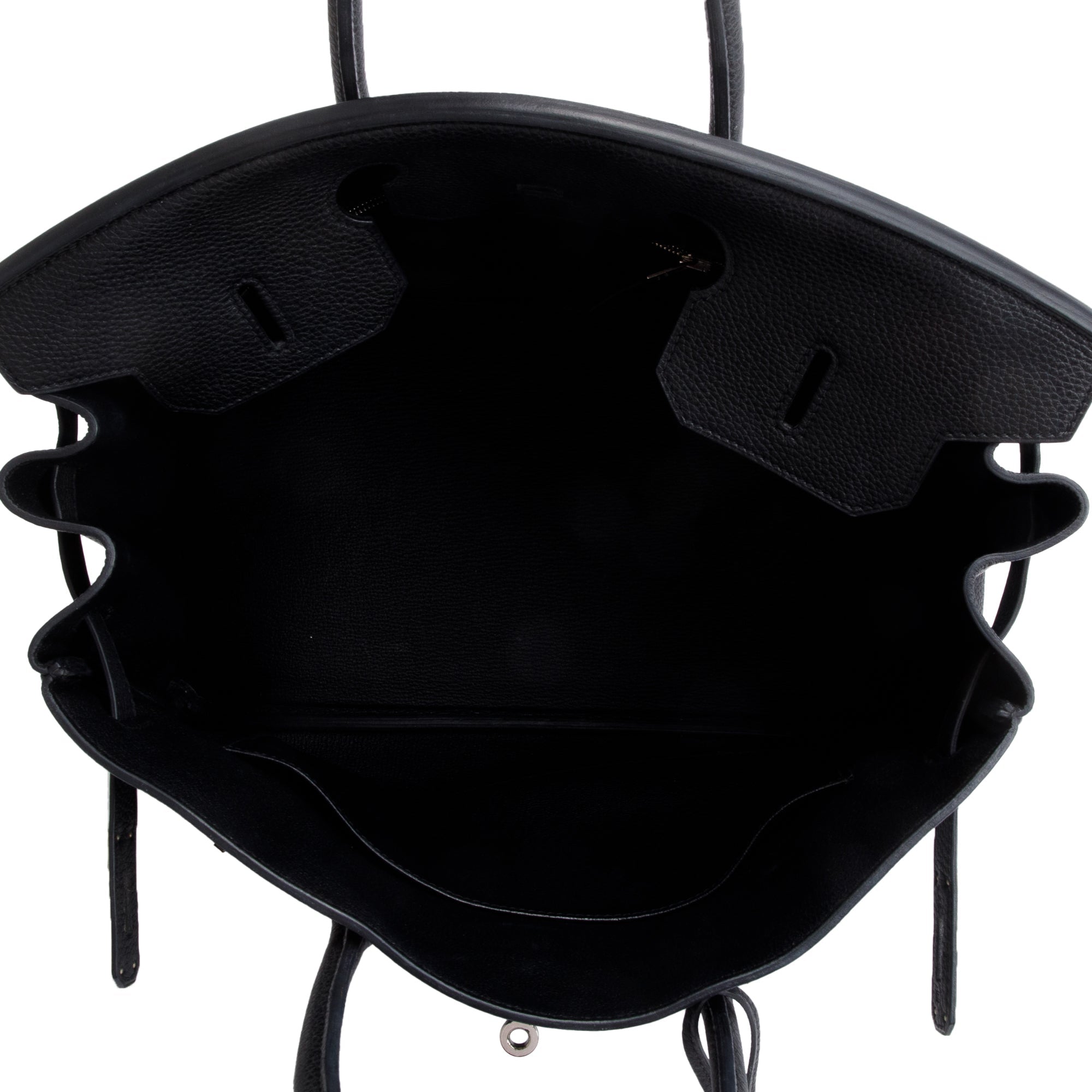 Hermes Noir Taurillon Clemence Birkin 35 w/ Box