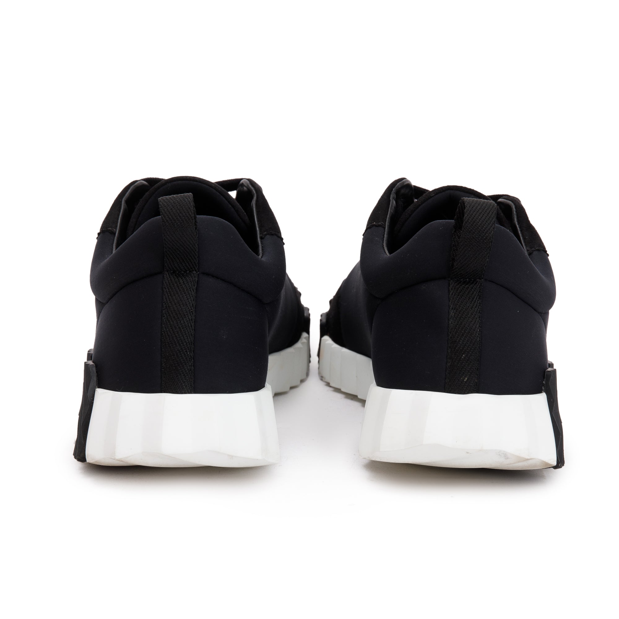 Hermes Noir Technical Mesh & Suede Goatskin Bouncing Sneakers, Size 41 w/ Box