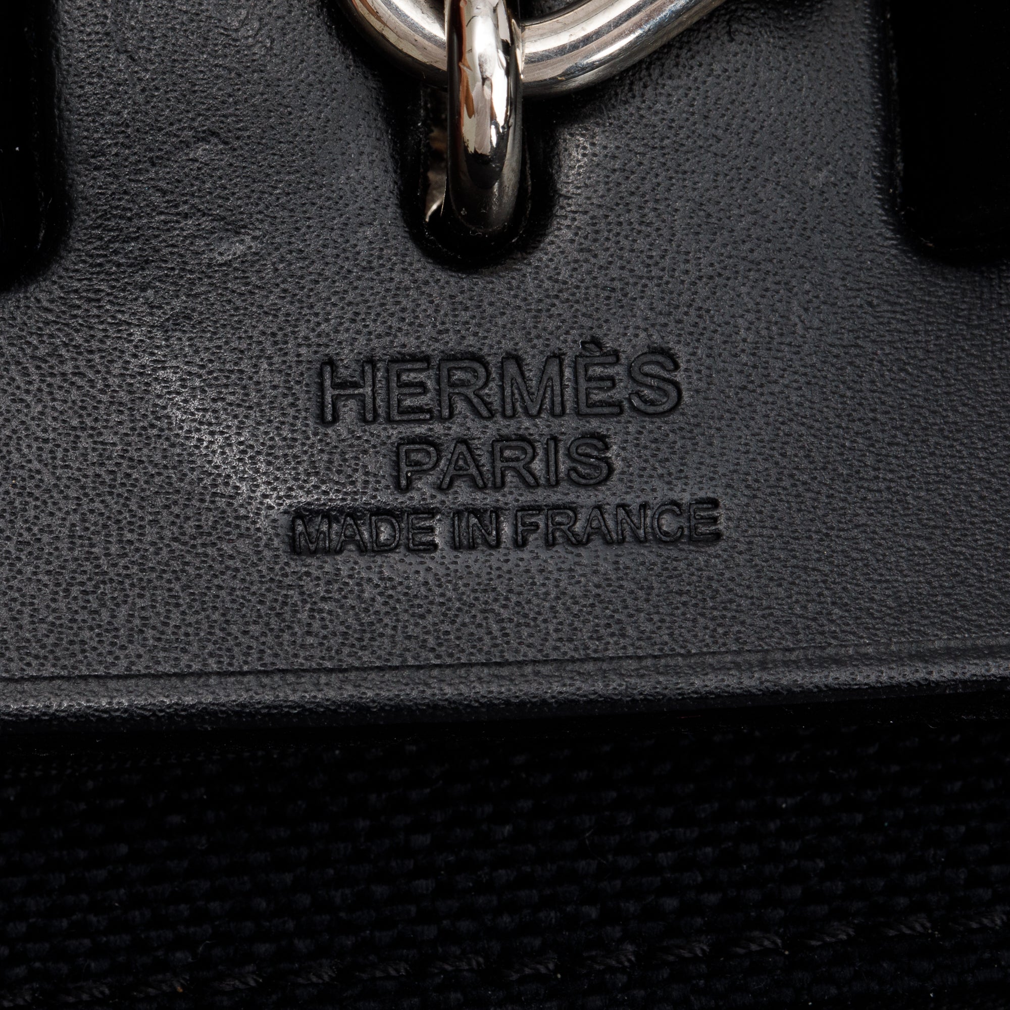 Hermes Noir Toile Militaire Vache Hunter Herbag Zip 31