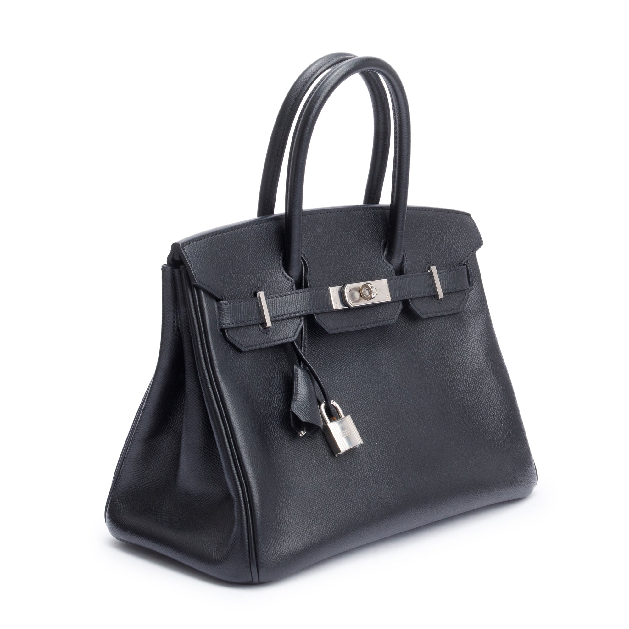 Hermes Noir Veau Epsom Birkin 30 w/ Box