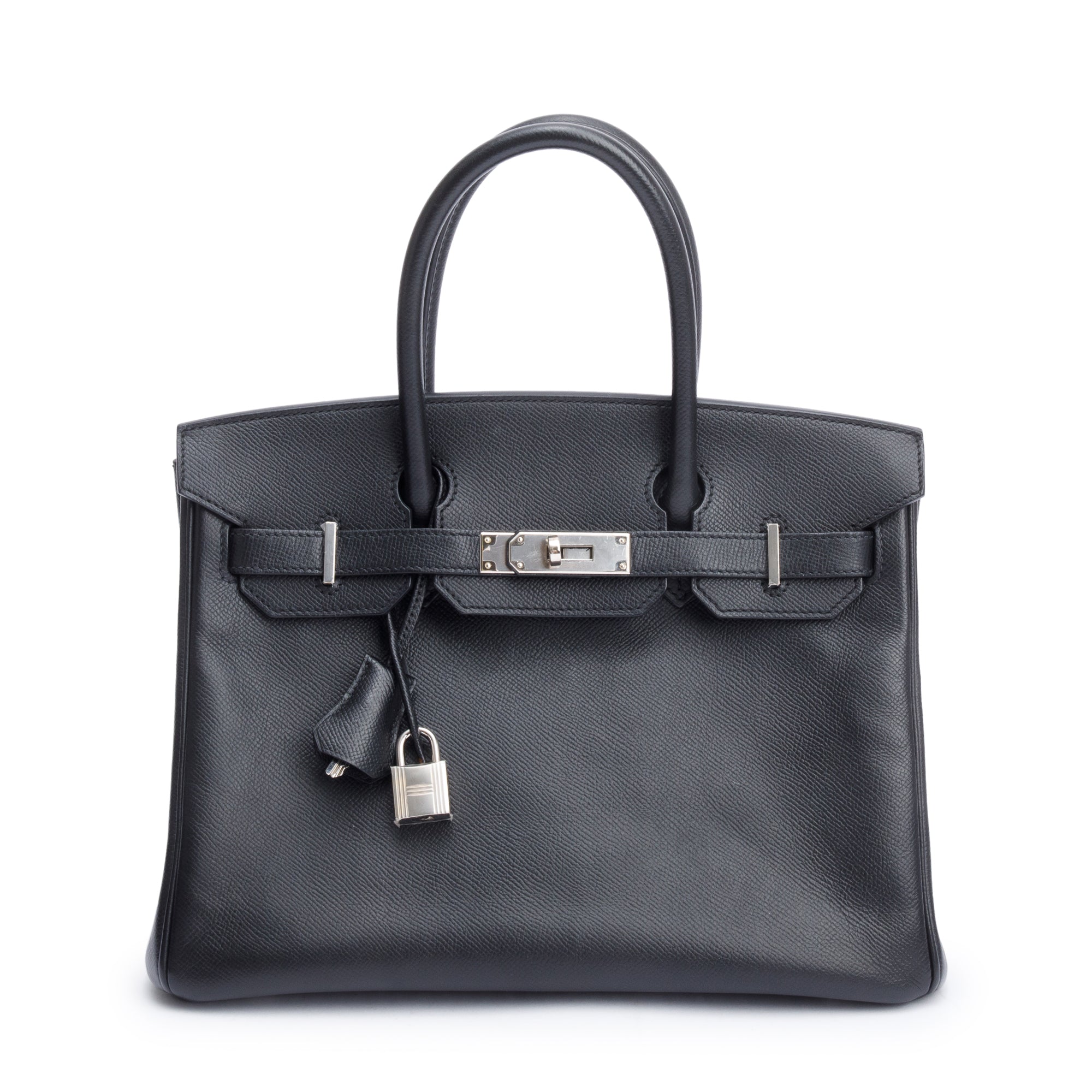 Hermes Noir Veau Epsom Birkin 30 w/ Box