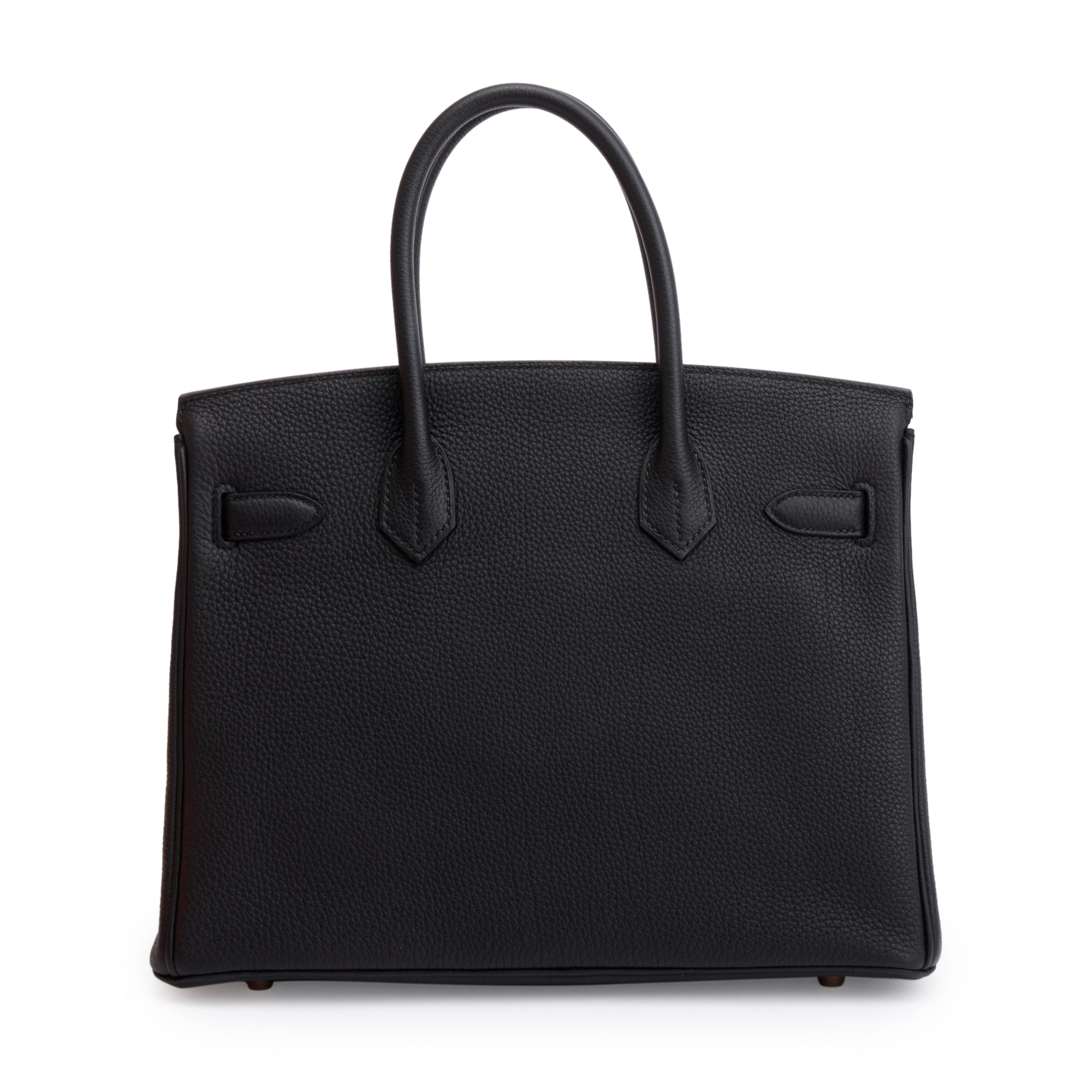 Hermes Noir Veau Togo Birkin 30 w/ Box
