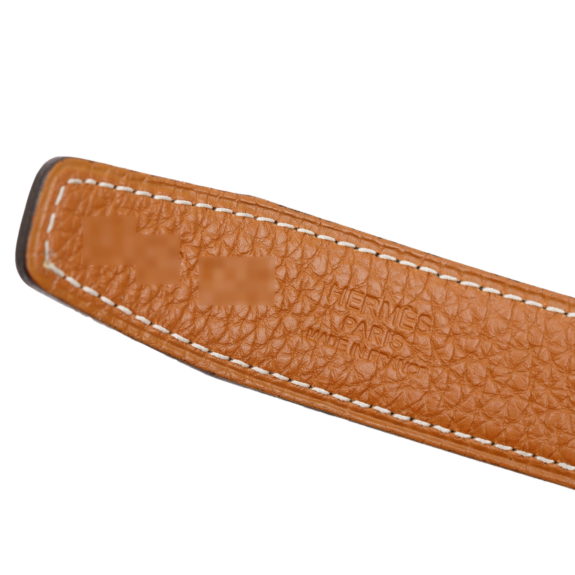 Hermes Noir/Gold Swift & Epsom Leather Reversible 24 MM Mini Palladium Plated H Belt Kit