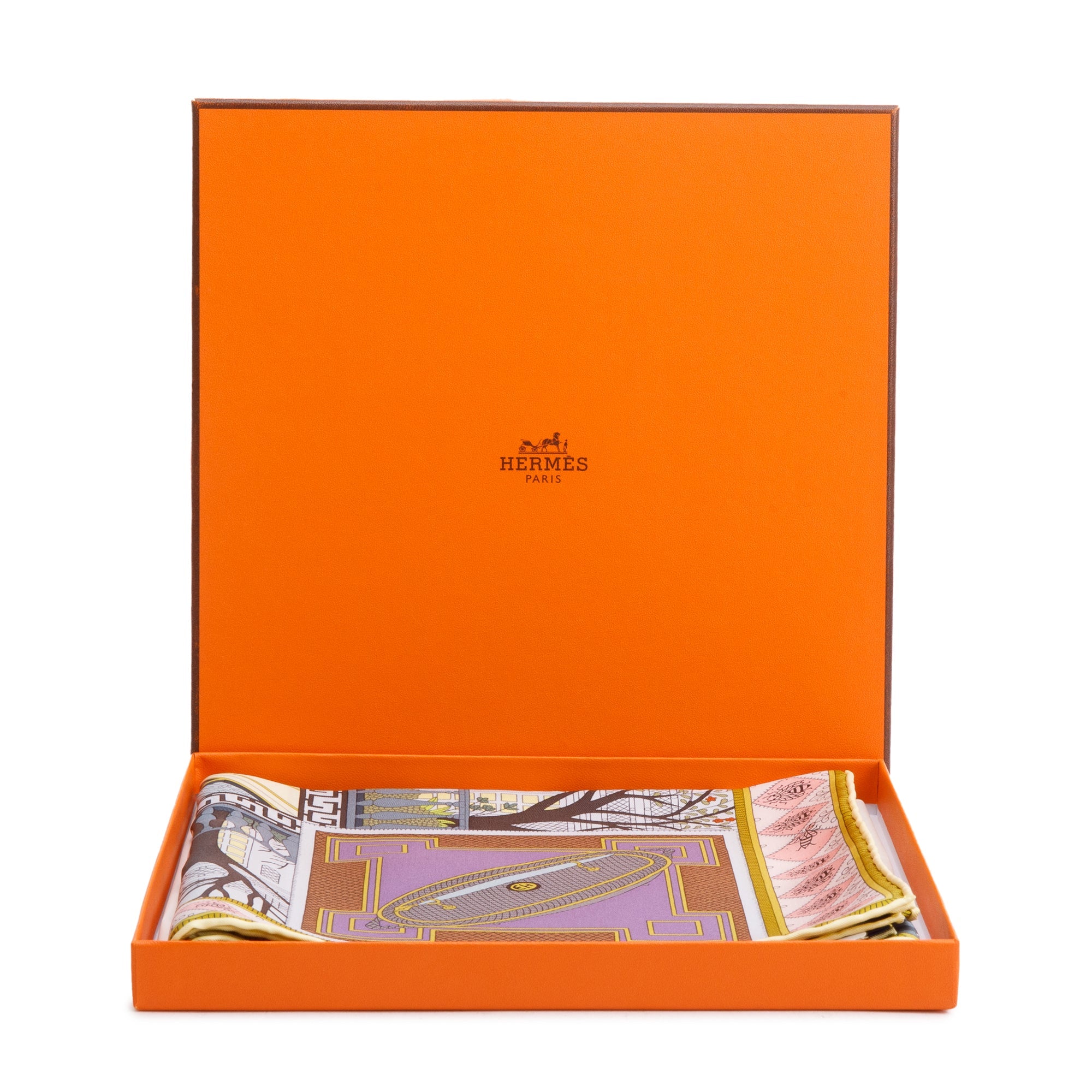 Hermes 'Objects de Curiosite' Silk Scarf 90 w/ Box