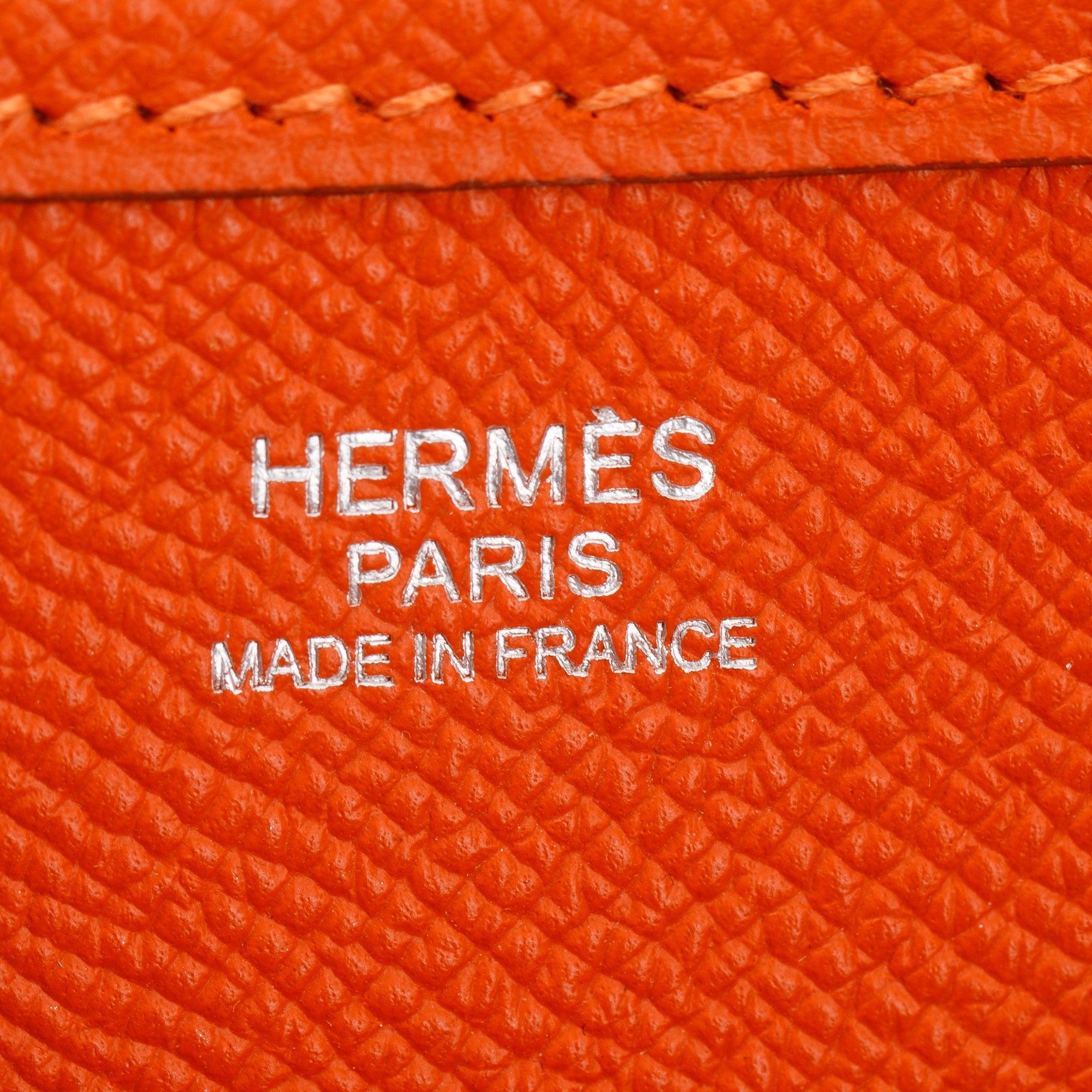 Hermes Orange Epsom Evelyne III 33