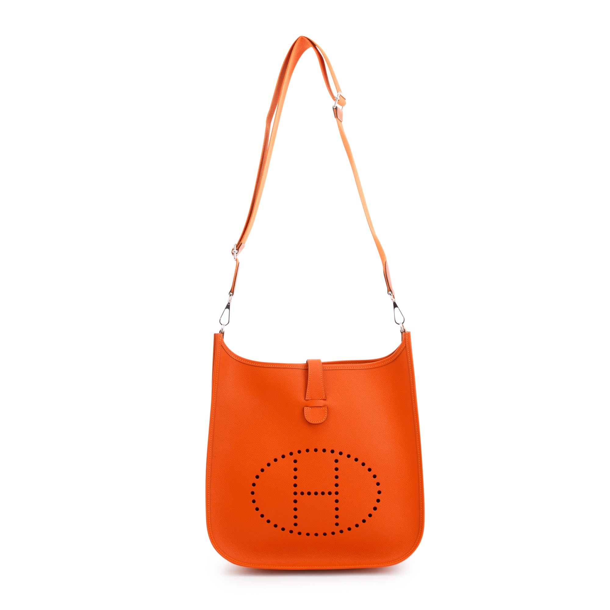 Hermes Orange Epsom Evelyne III 33