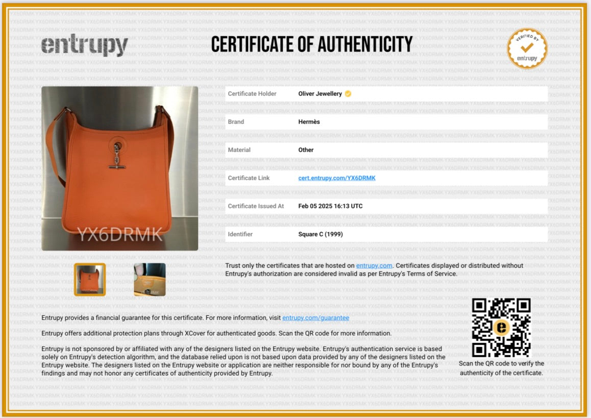 Hermes Orange Epsom Leather Vespa PM Bag