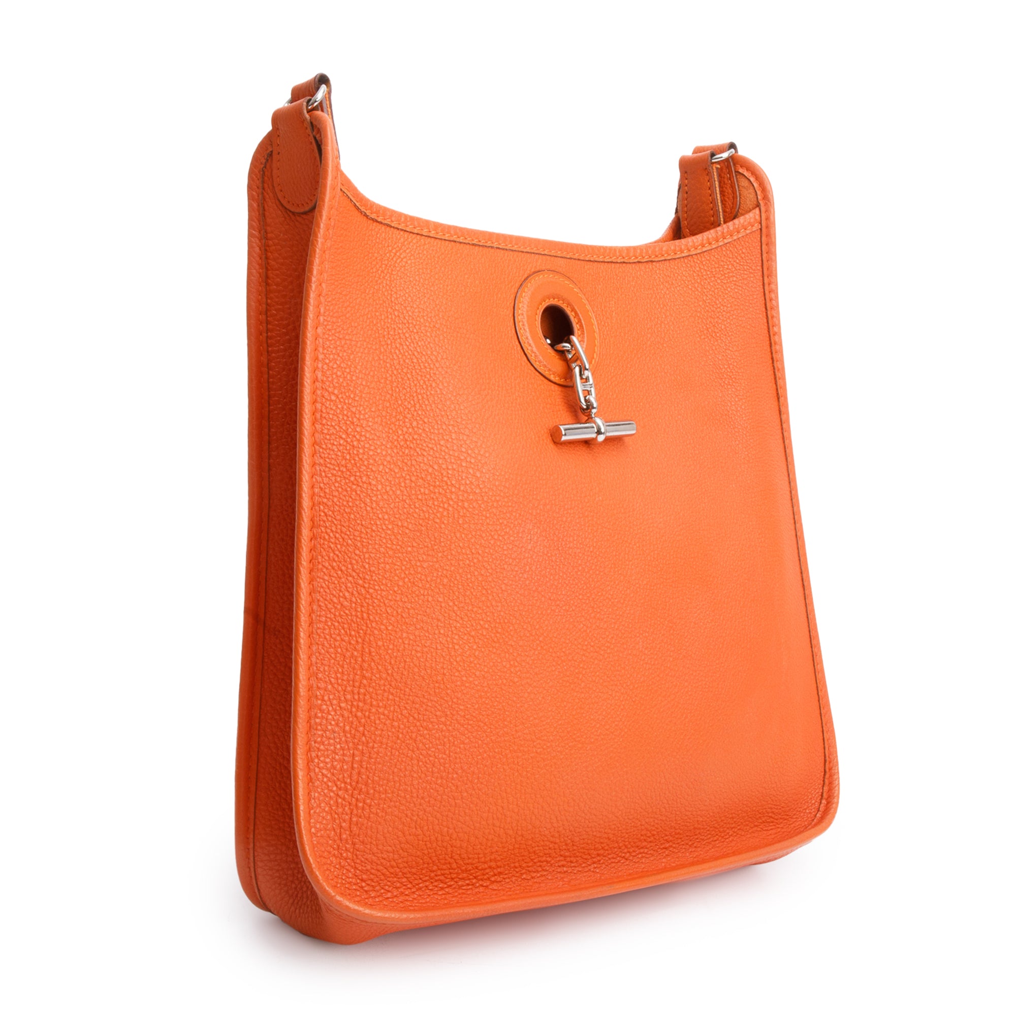 Hermes Orange Epsom Leather Vespa PM Bag