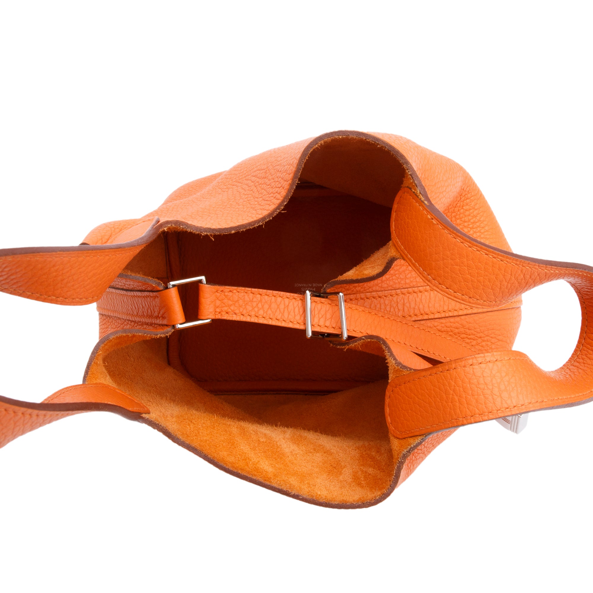 Hermes Orange H Taurillon Clemence Picotin Lock 18