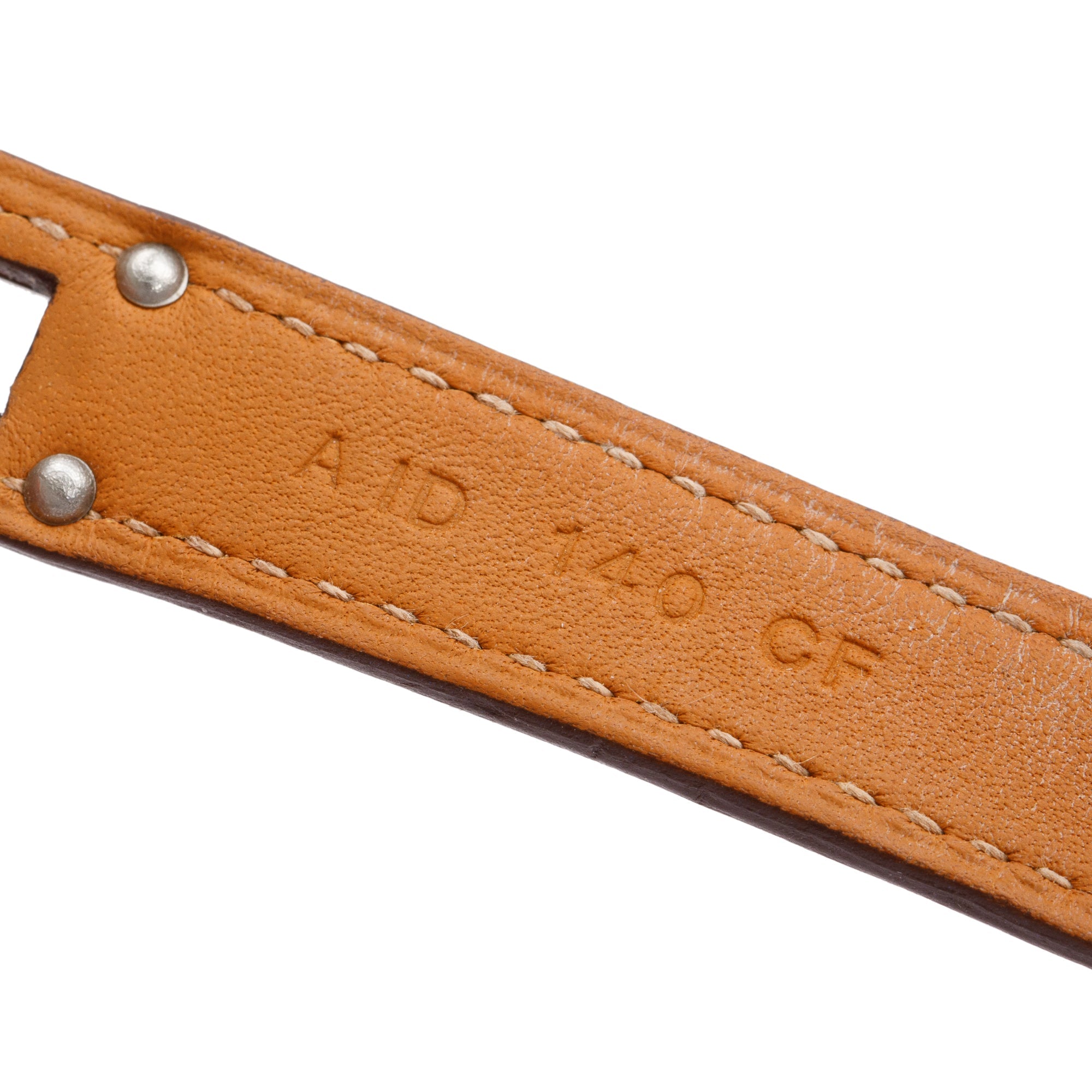 Hermes Palladium Plated Pink Leather Kelly Double Tour Bracelet, Size XS