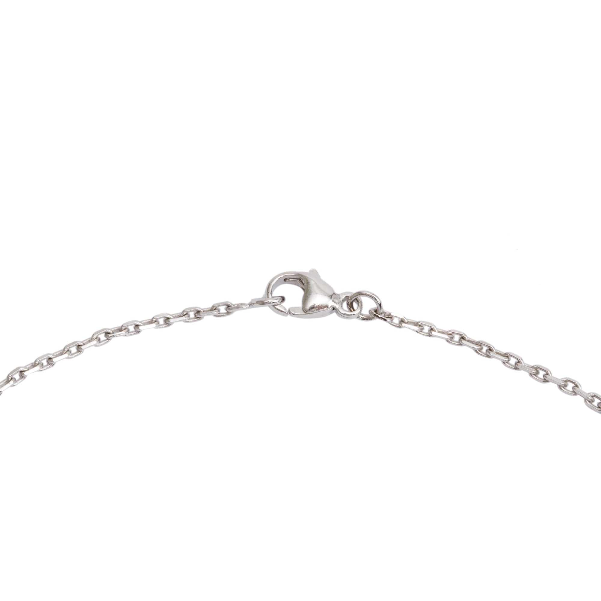 Hermes Palladium-Plated Yellow Lacquered Pop H Pendant Necklace w/ Box