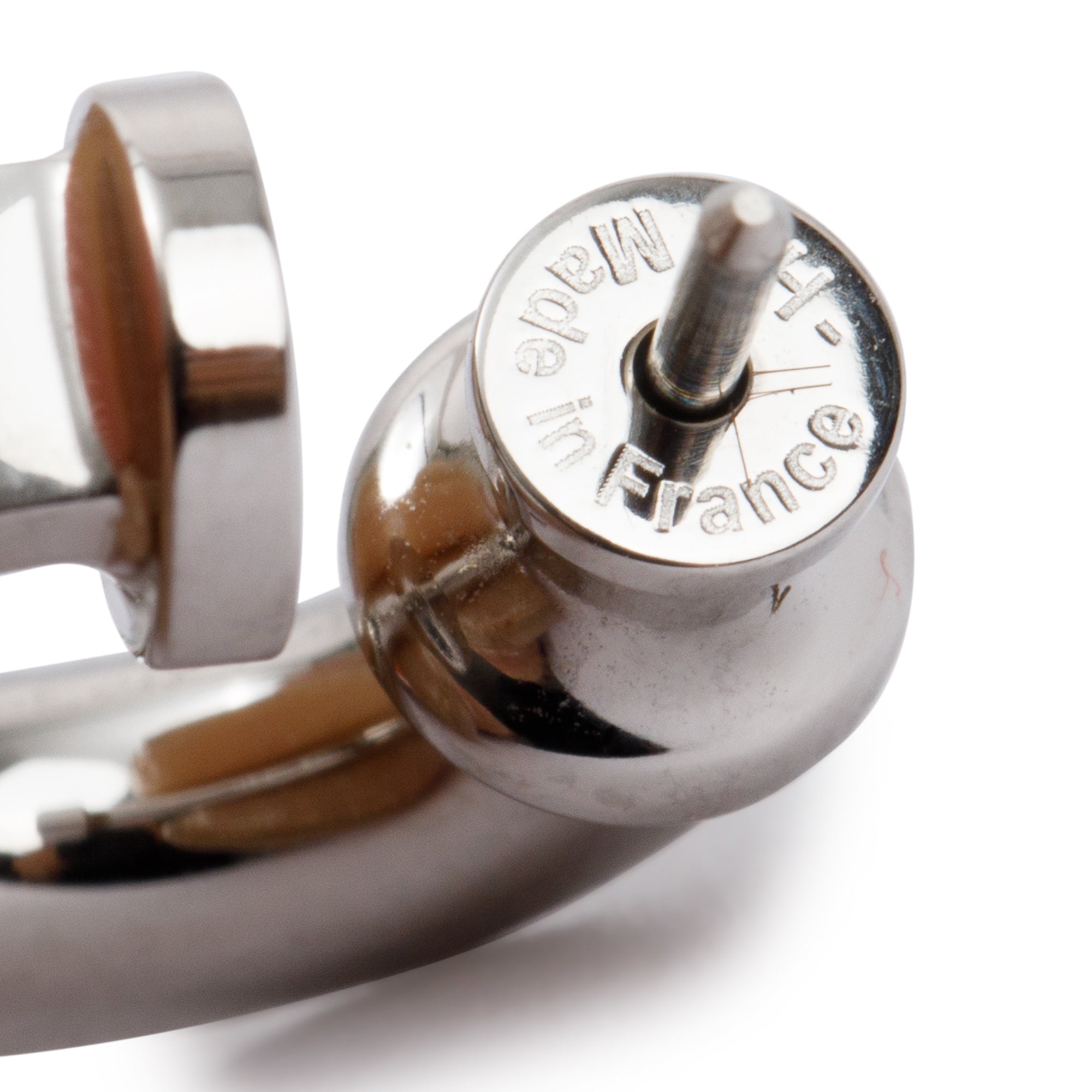 Hermes Palladium Swift O'Kelly Drop Earrings w/ Box