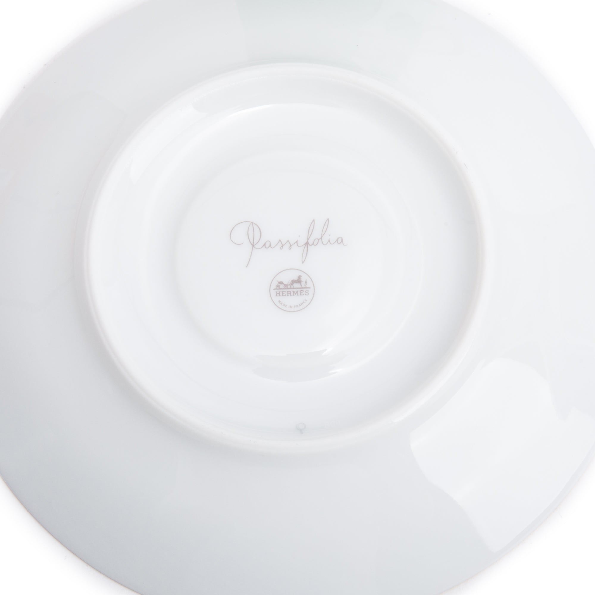 Hermes Passifolia Porcelain Set of 4 Coffee Cups and Saucers w/ Box