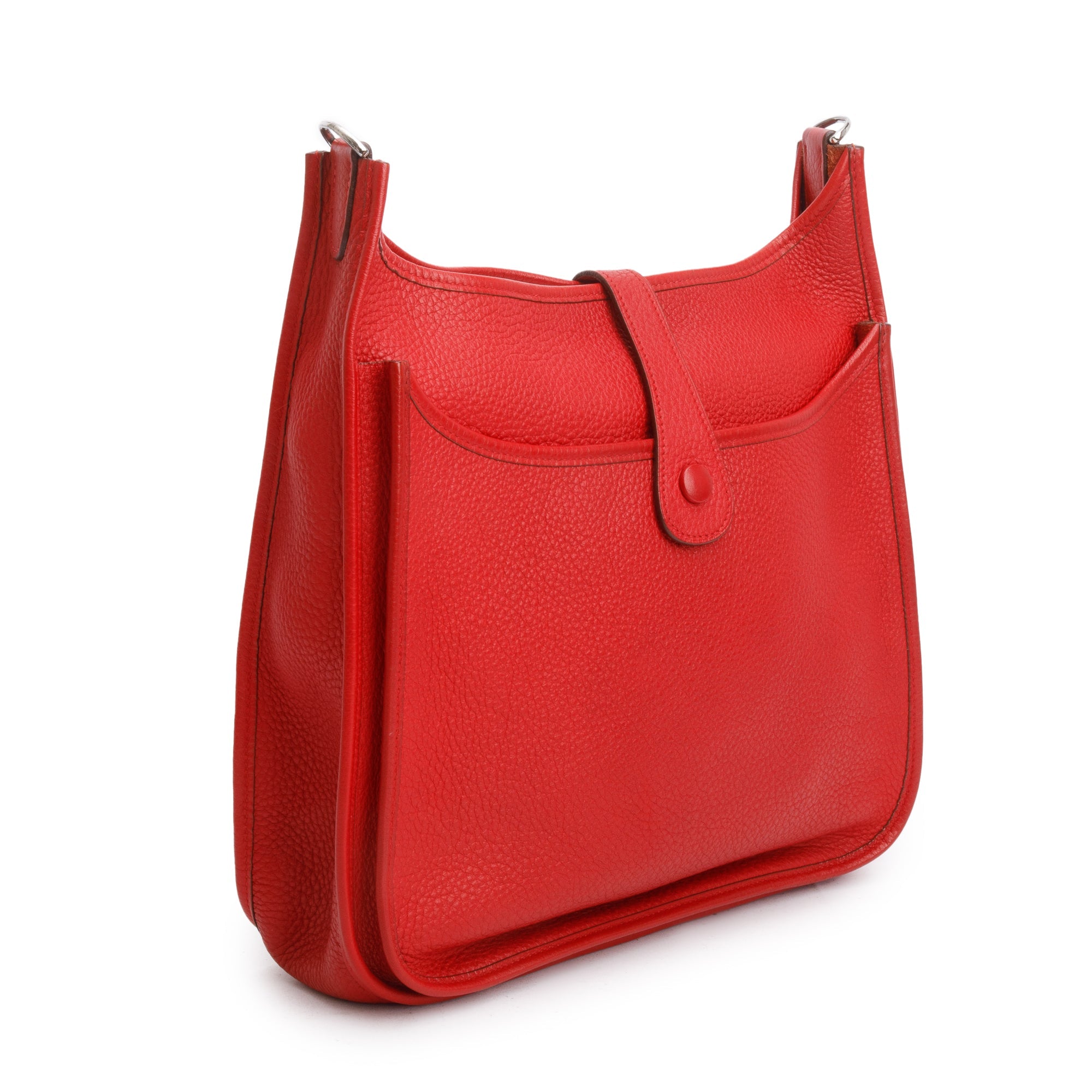 Hermes Pivoine Rouge Taurillon Clemence Evelyne III 29 Bag