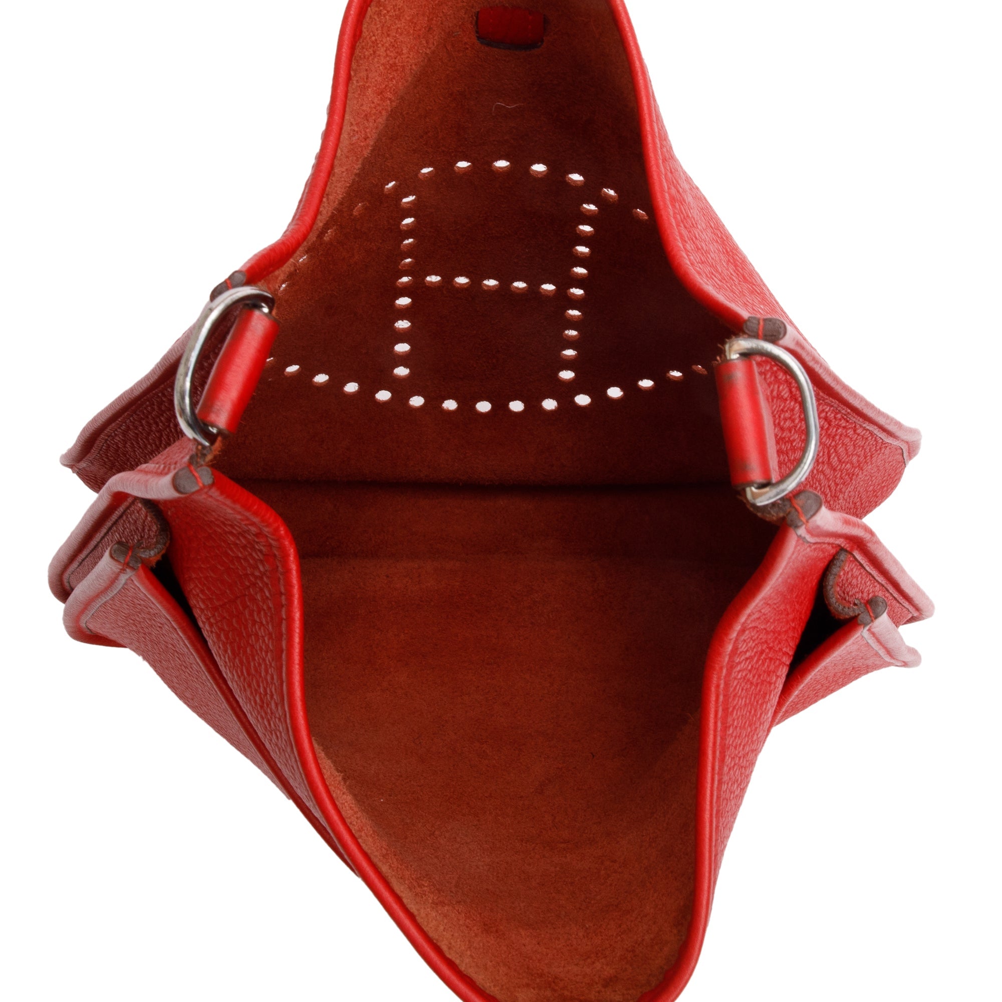 Hermes Pivoine Rouge Taurillon Clemence Evelyne III 29 Bag