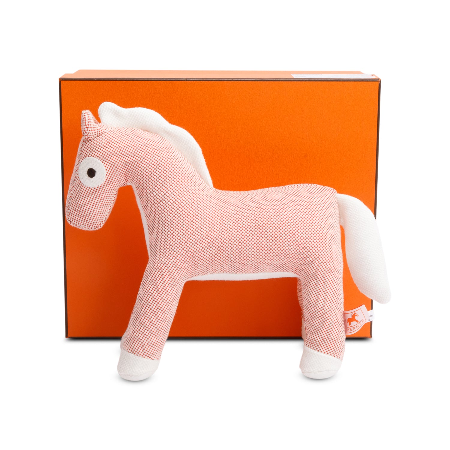 Hermes Rose Bougainvillier Cotton Figurine Cheval Honore w/ Box