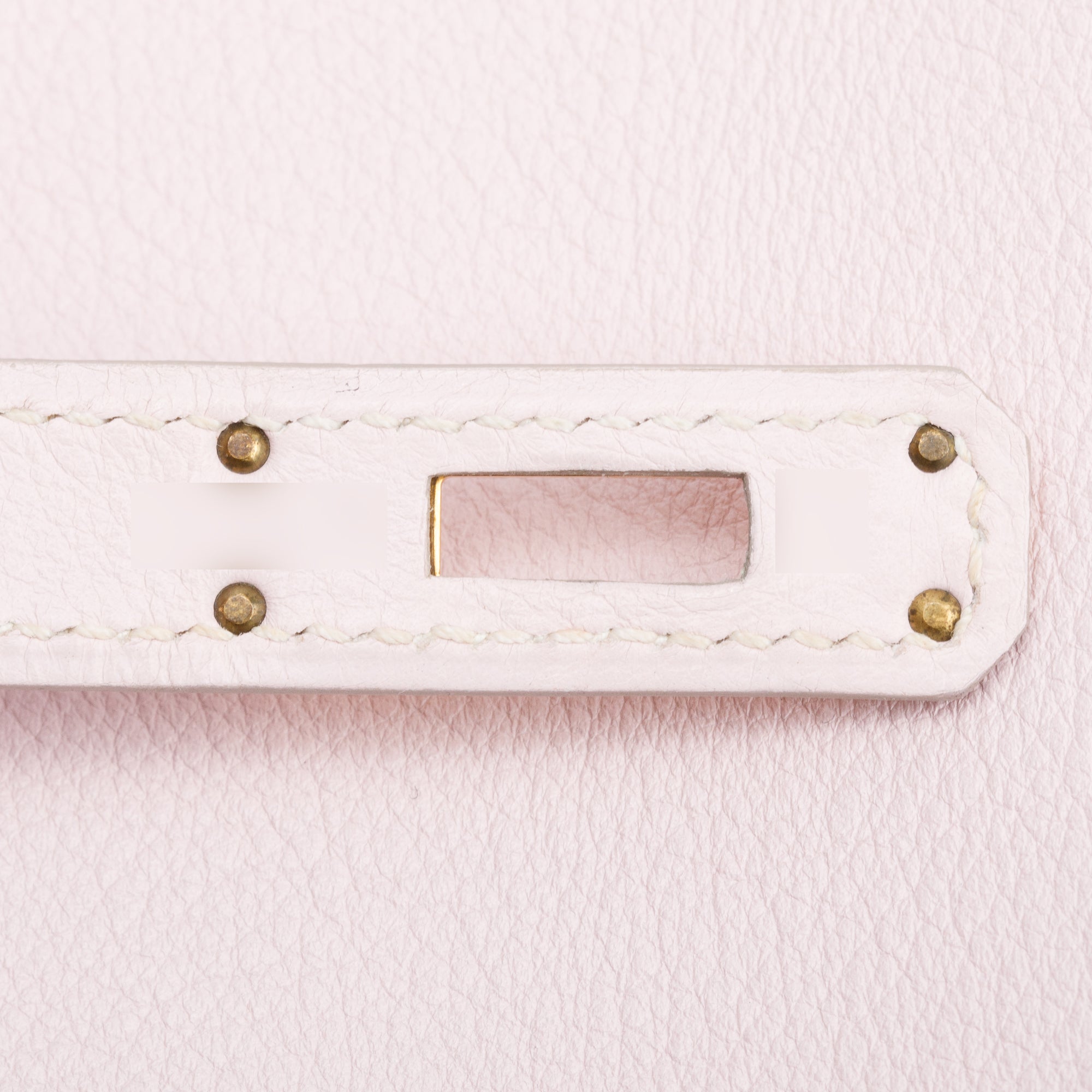 Hermes Rose Dragee Swift Leather Kelly Cut Clutch