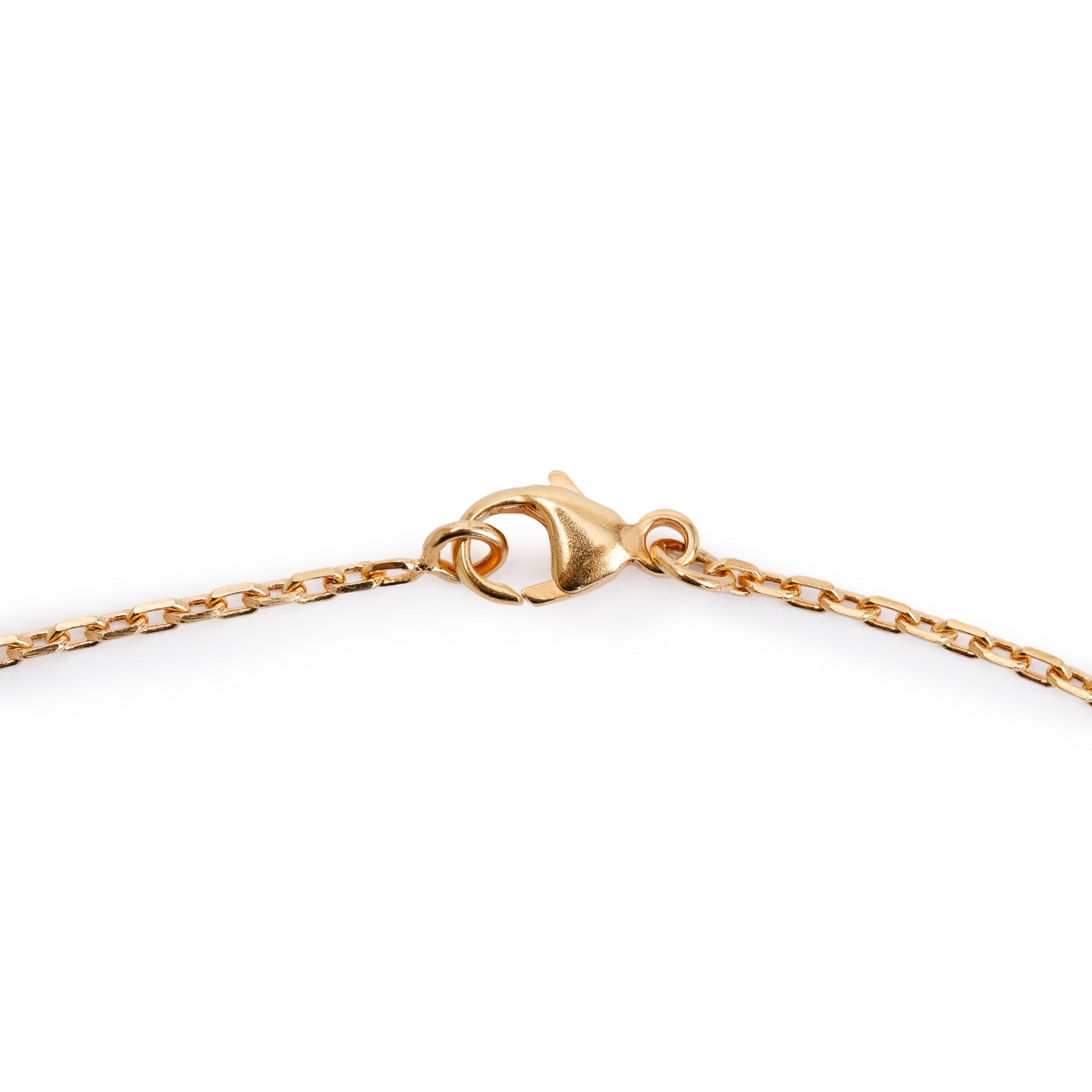 Hermes Rose Gold-Plated White Enamel Mini Pop H Pendant Necklace