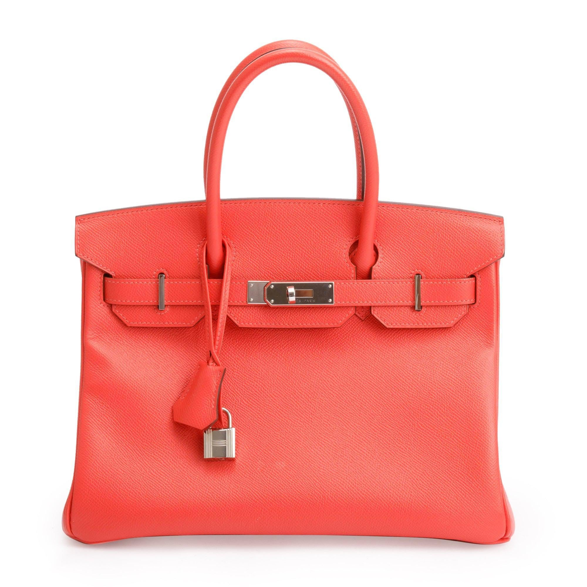 Hermes Rose Jaipur Veau Epsom Birkin 30