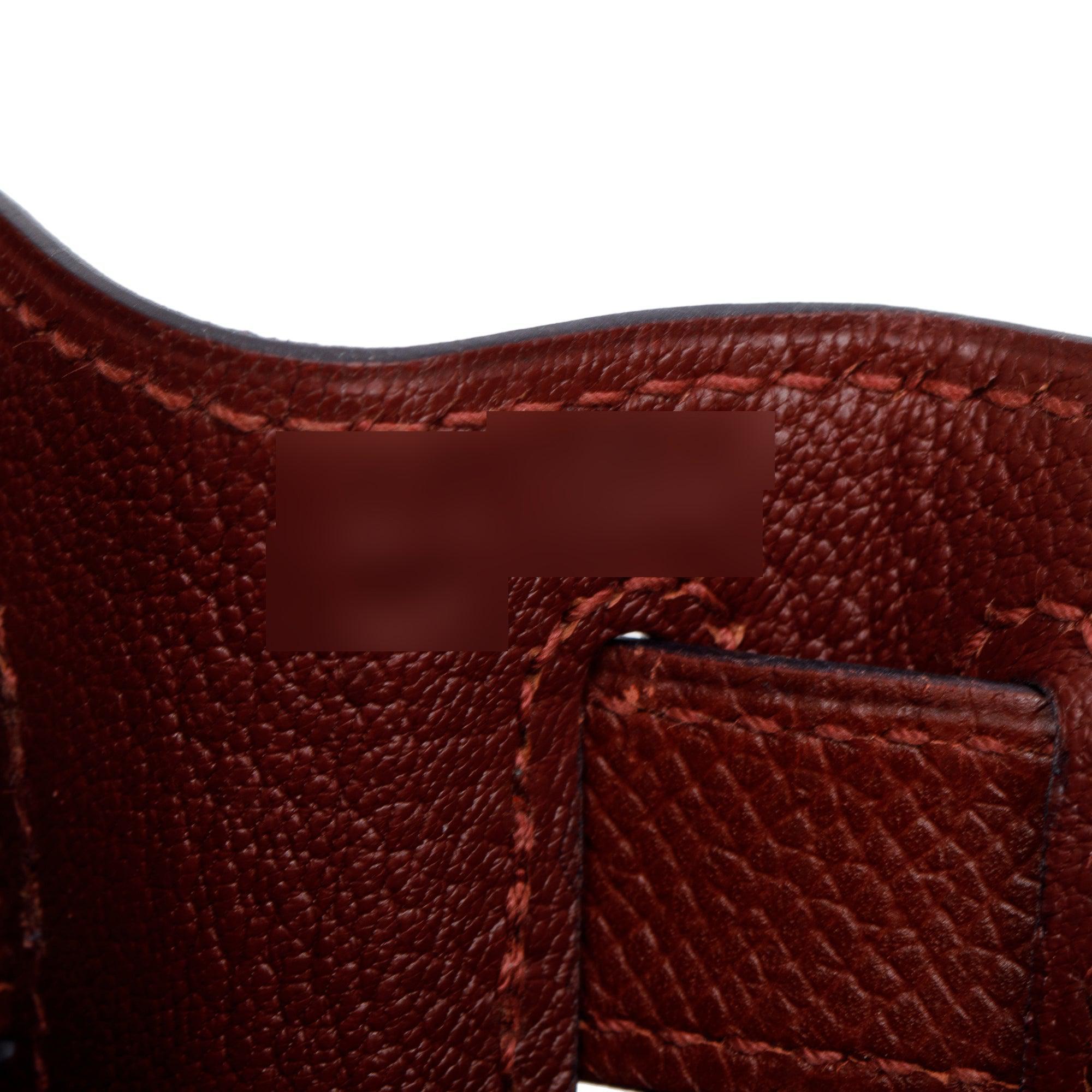 Hermes Rouge H Veau Epsom Kelly II Sellier 28 w/ Strap