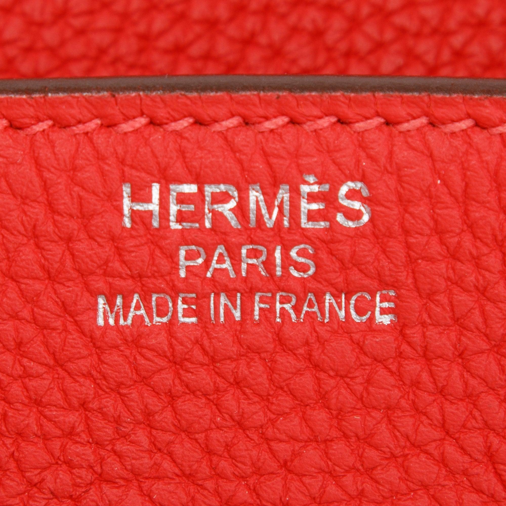 Hermes Rouge Pivoine Togo Birkin 35 w/ Box