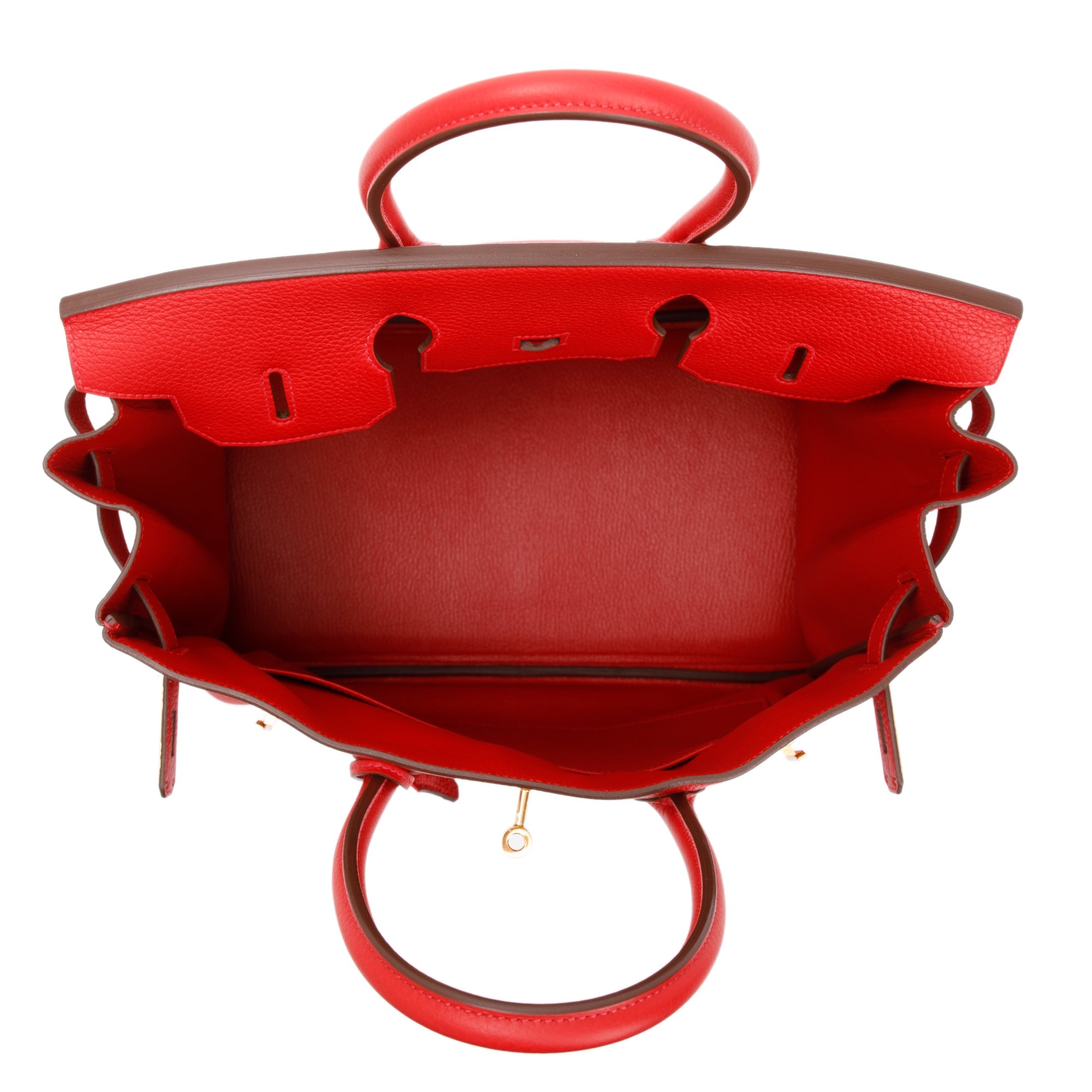 Hermes Rouge Taurillon Clemence Birkin 35 w/ Box