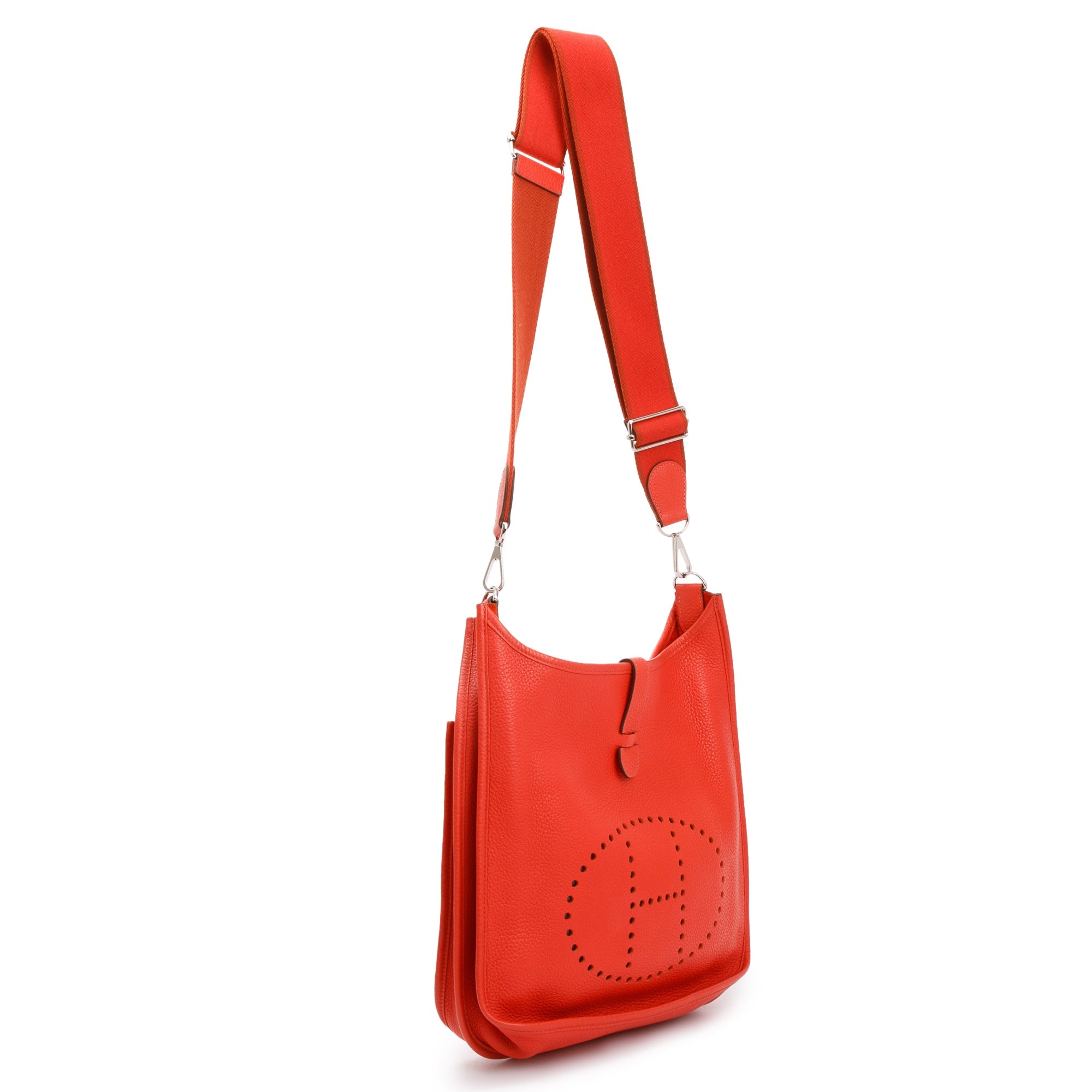 Hermes Rouge Taurillon Clemence Evelyne III 33