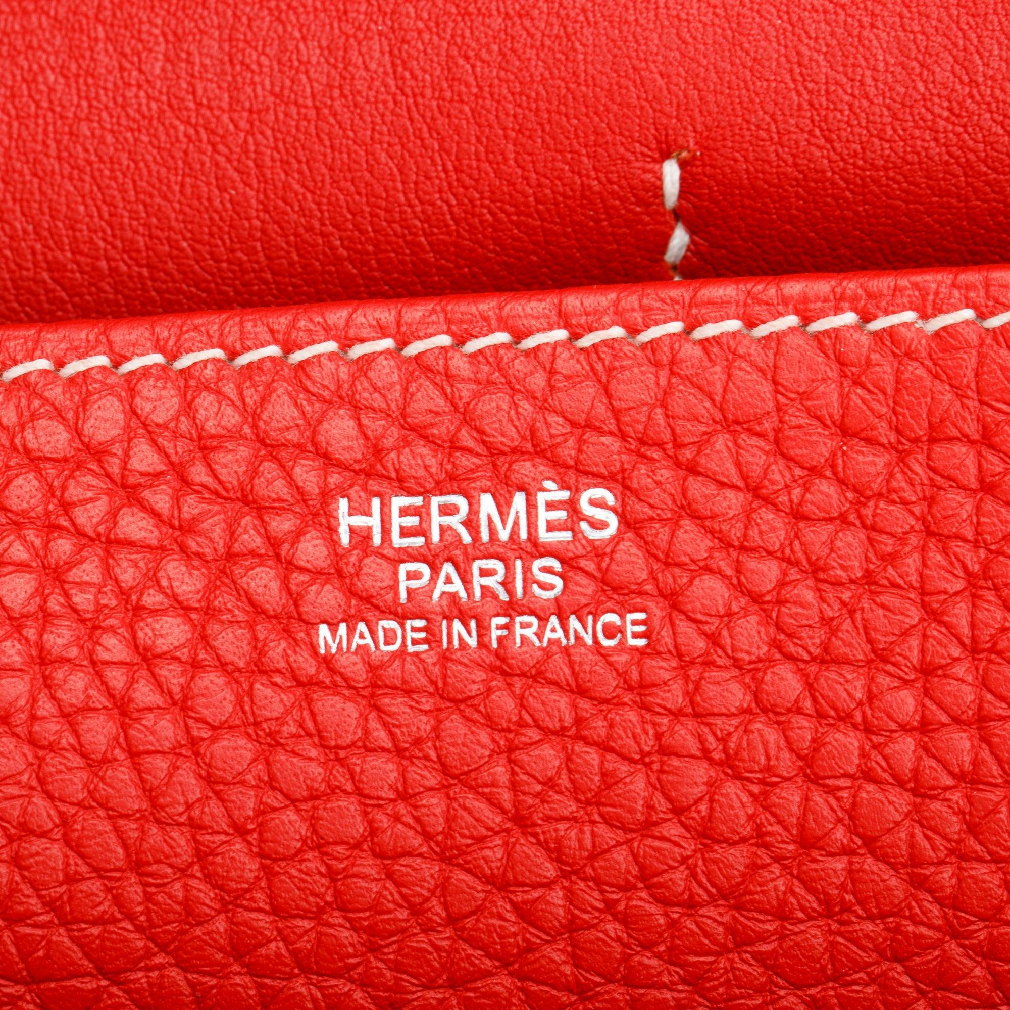 Hermes Rouge Taurillon Clemence Halzan 31