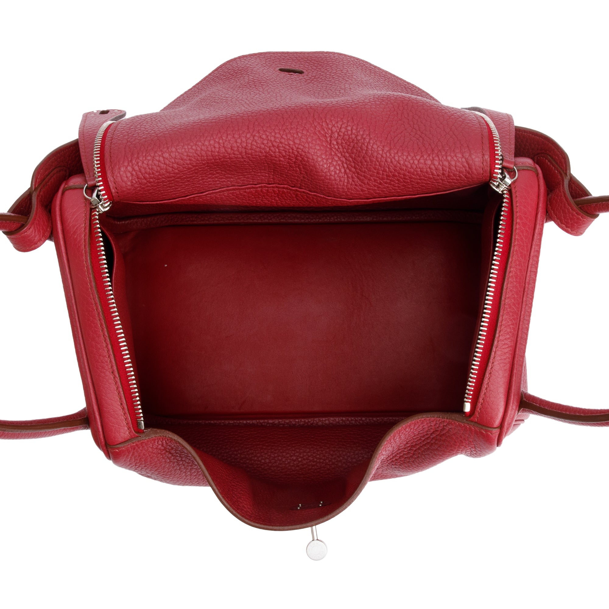 Hermes Rubis Taurillon Clemence Leather Lindy 30
