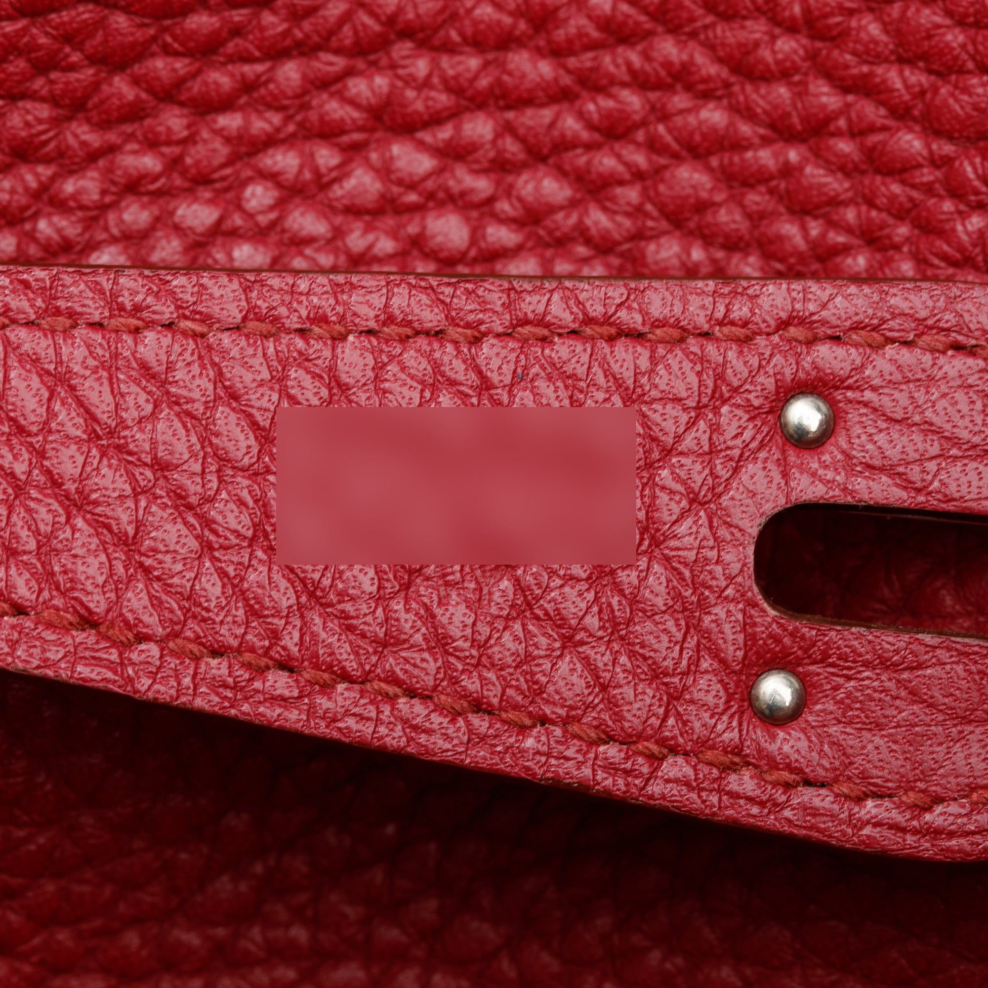 Hermes Rubis Taurillon Clemence Leather Lindy 30