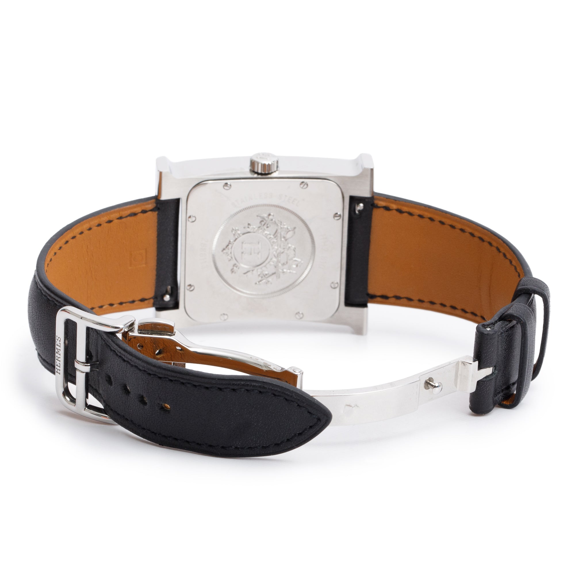 Hermes Stainless Steel Heure H 32 MM Automatic Watch w/ Box & Papers