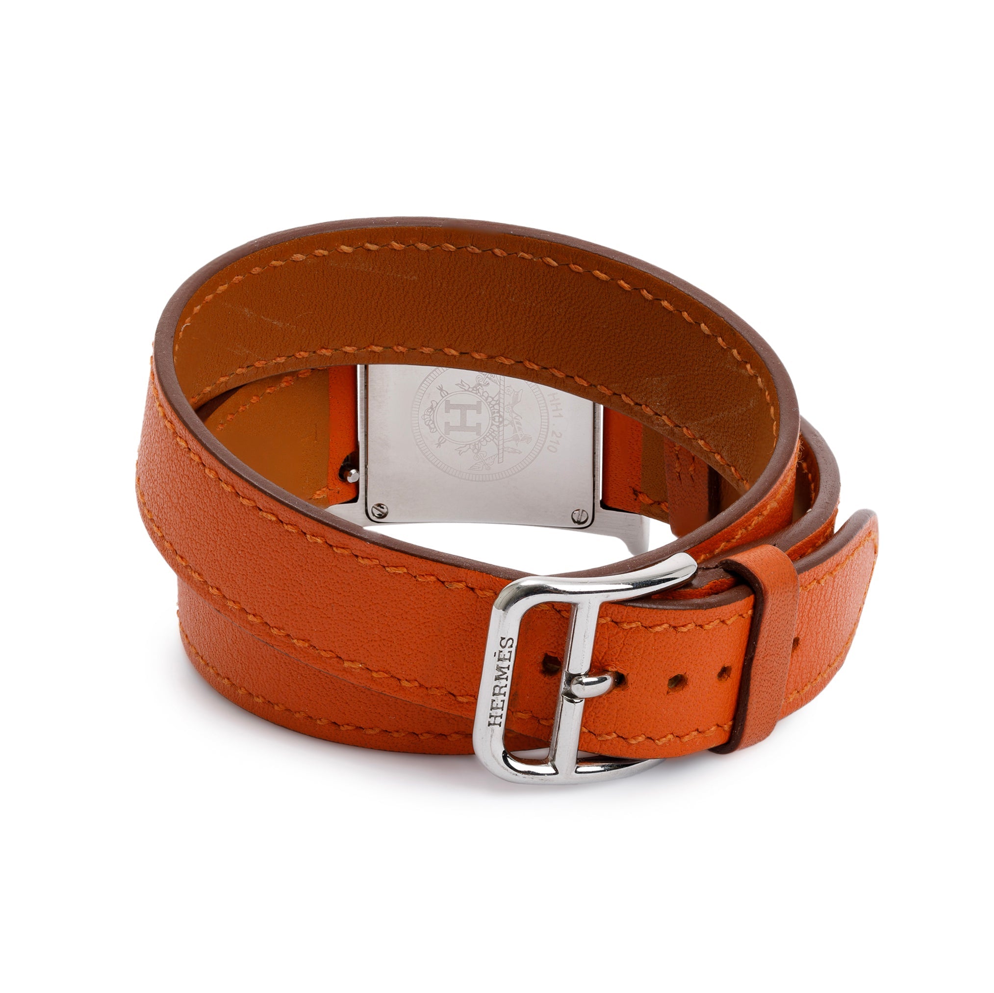 Hermes Stainless Steel Heure H Mini Model 21 MM Watch w/ Box