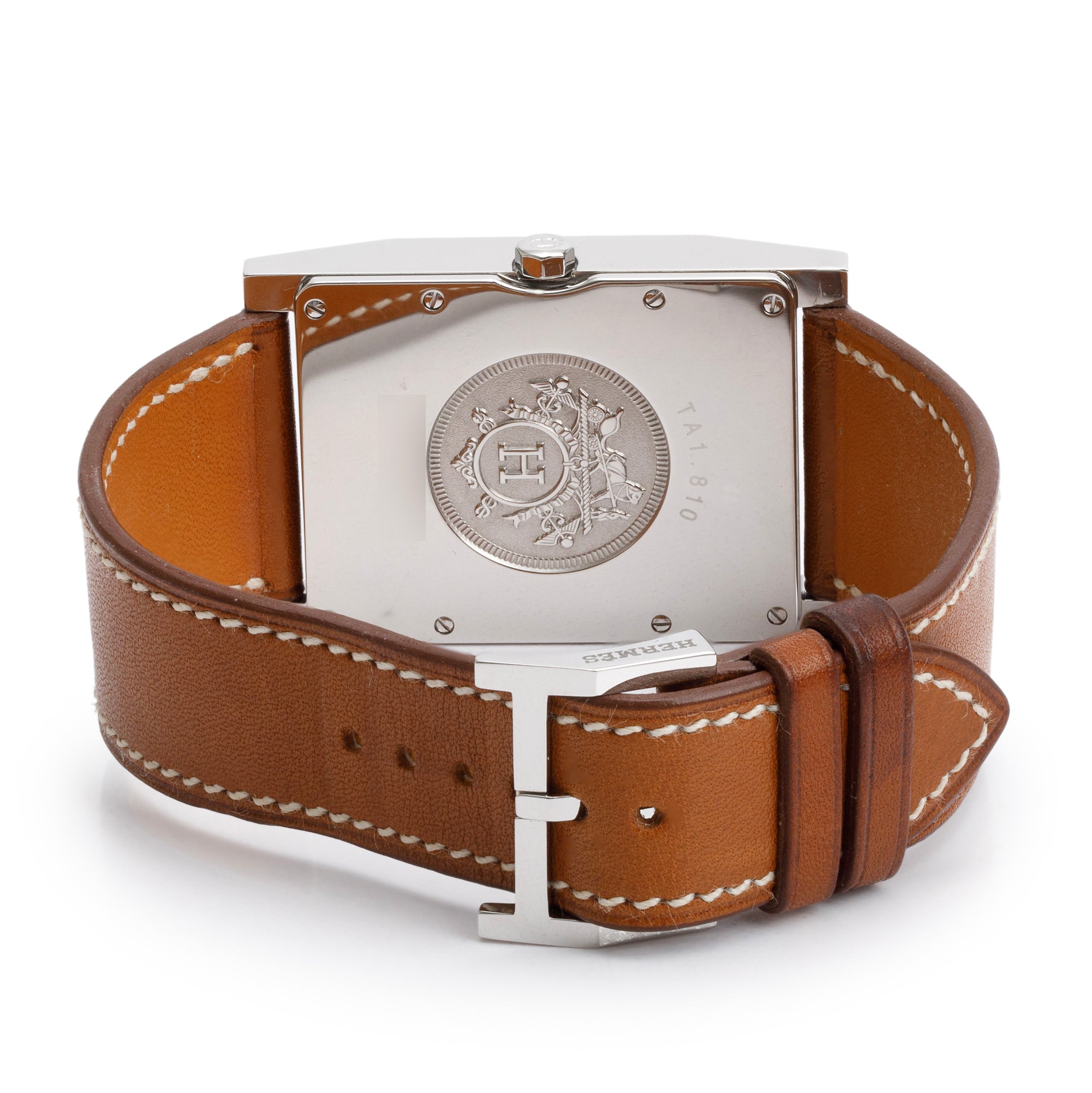 Hermes Stainless Steel Tandem 30 MM Watch w/ Box & Papers