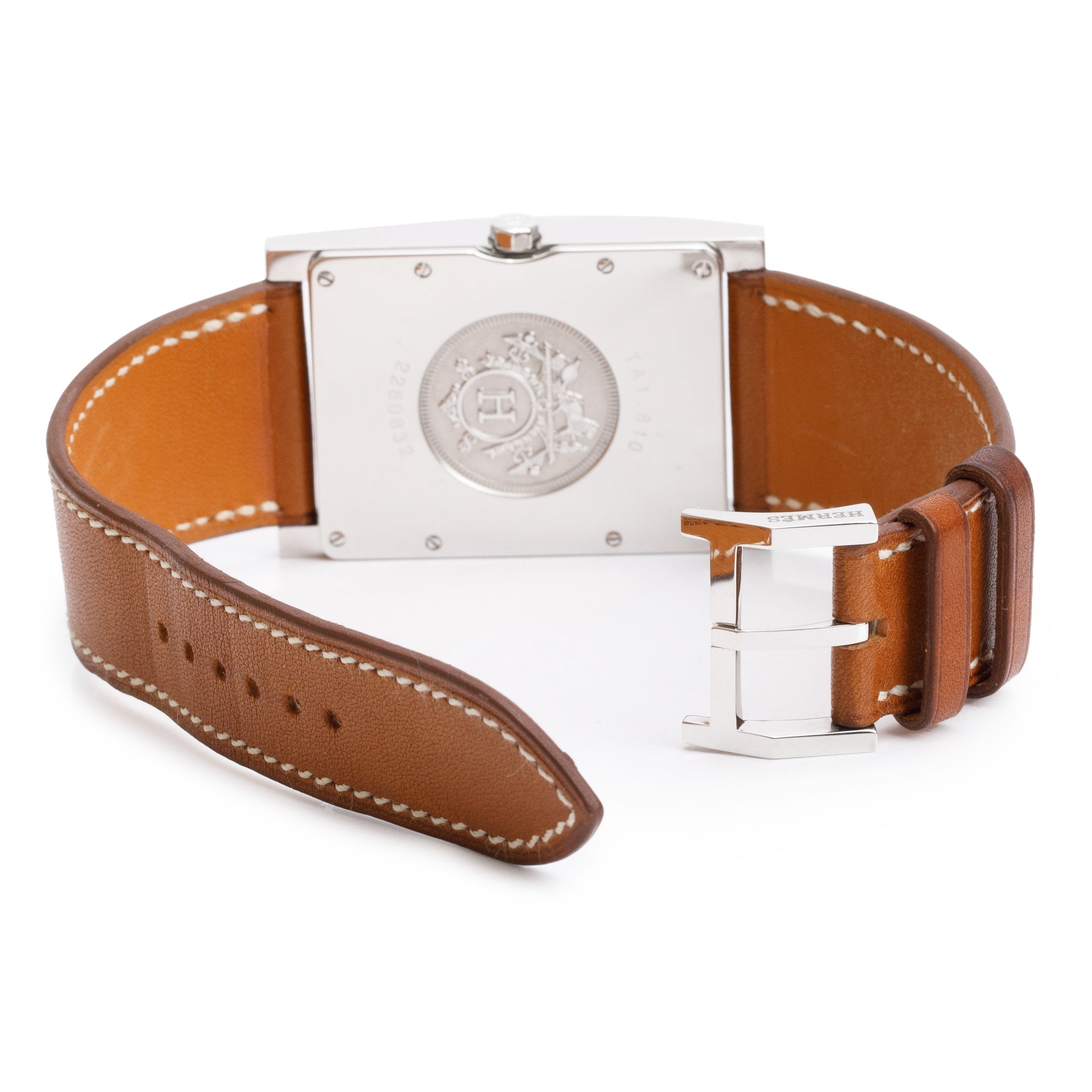 Hermes Stainless Steel Tandem 30 MM Watch w/ Box & Papers