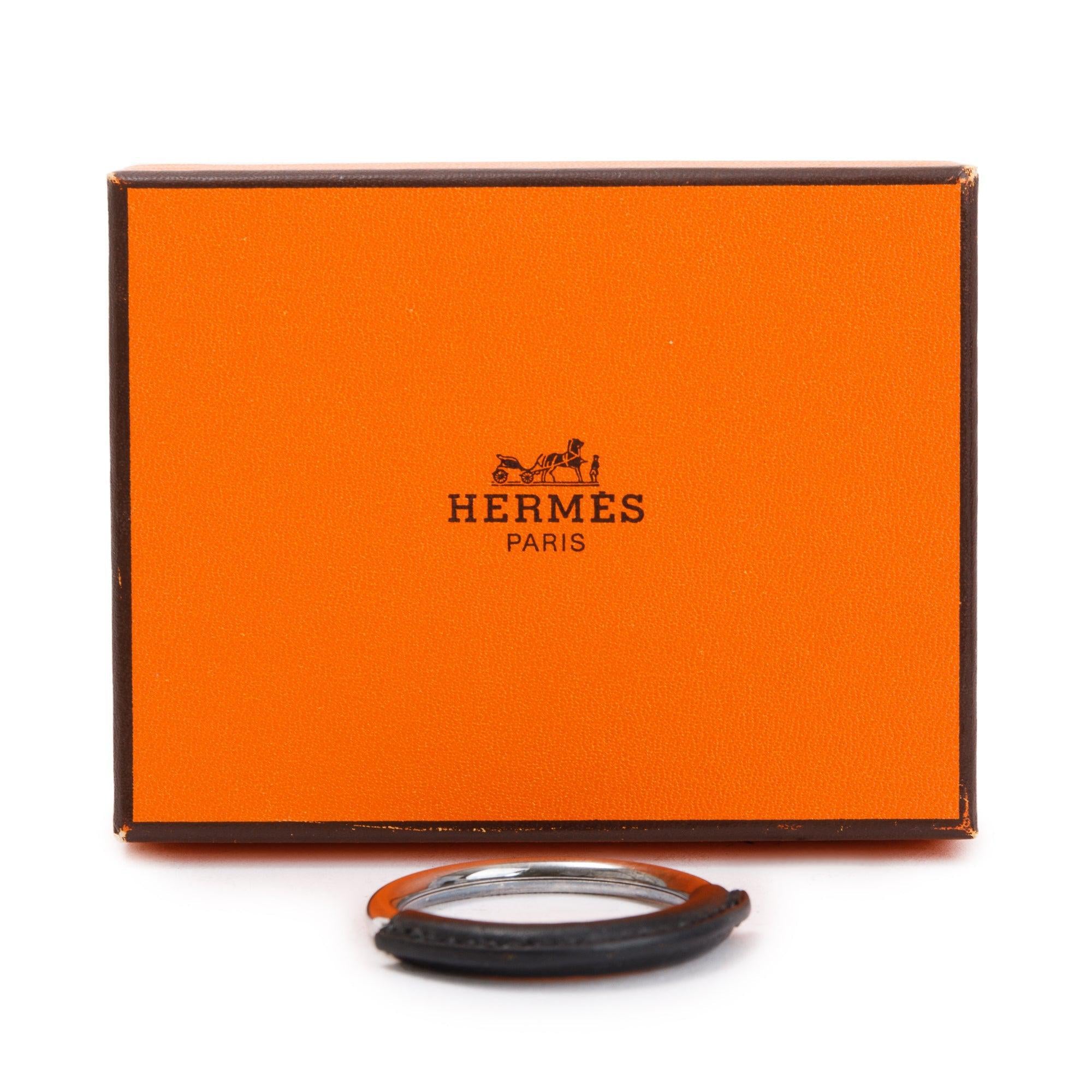 Hermes Sterling Silver 2011 Artisan Contemporain Depuis 1837 Multipurpose Key Ring w/ Box