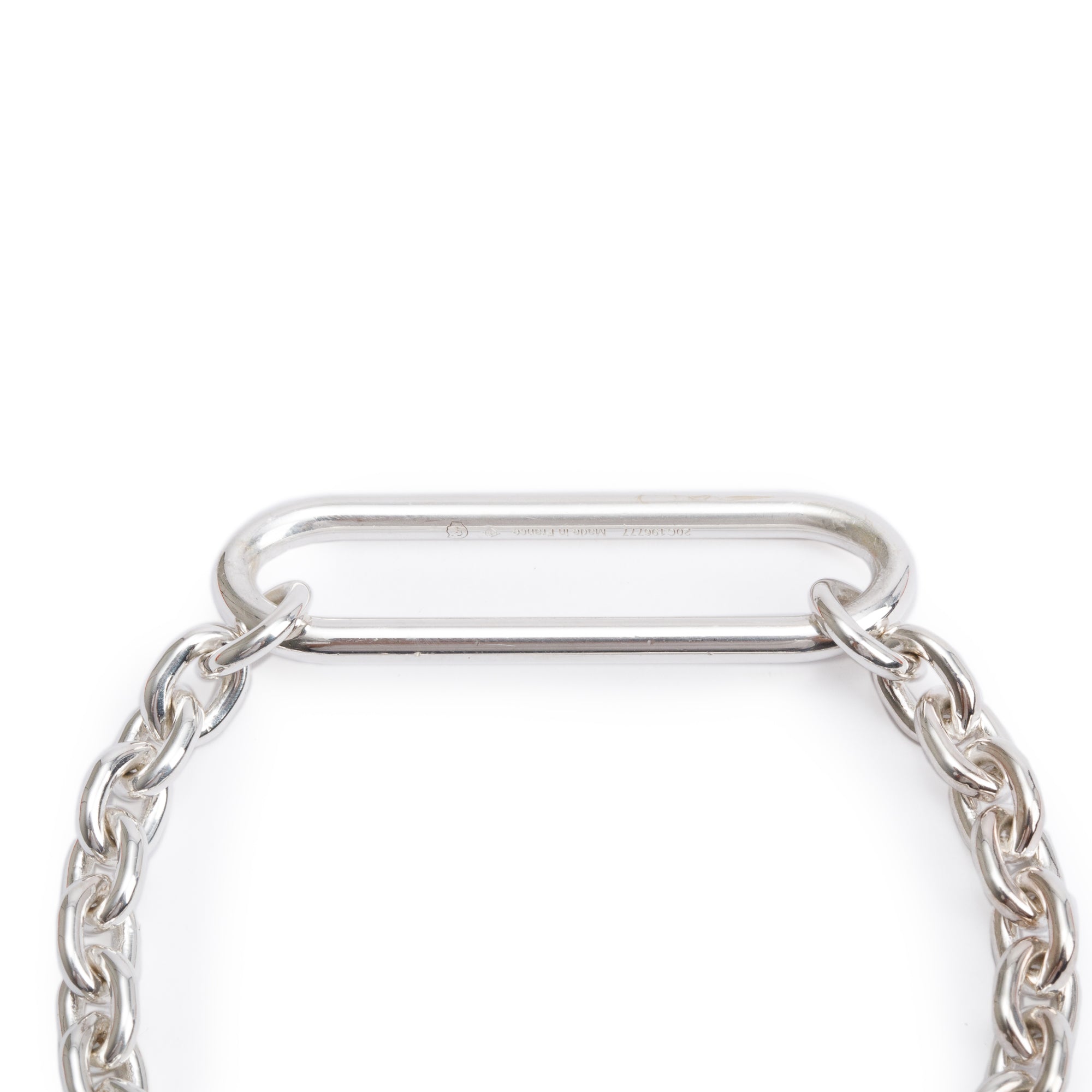 Hermes Sterling Silver Chaine D'Ancre Twist Bracelet w/ Box