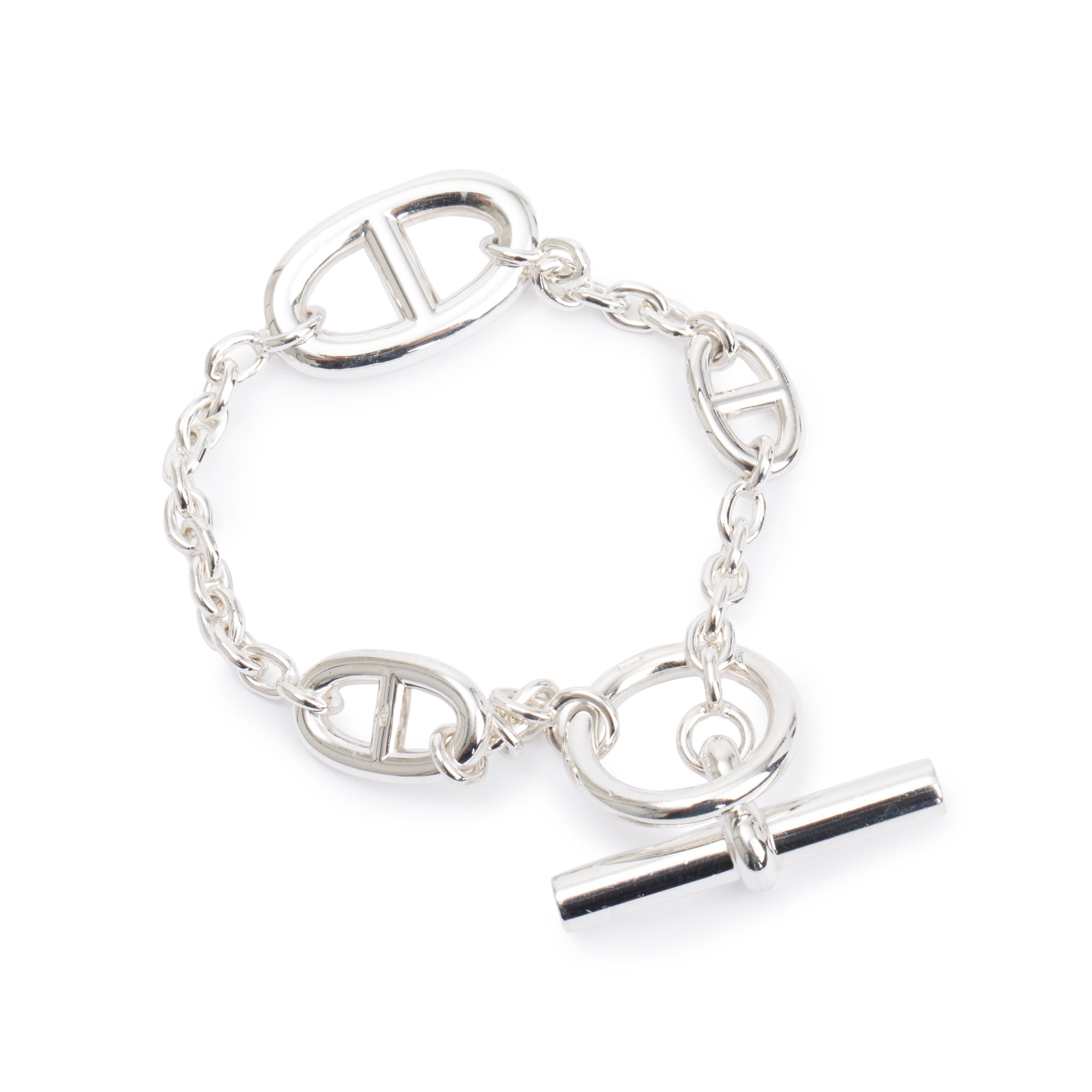Hermes Sterling Silver Farandole Bracelet w/ Box