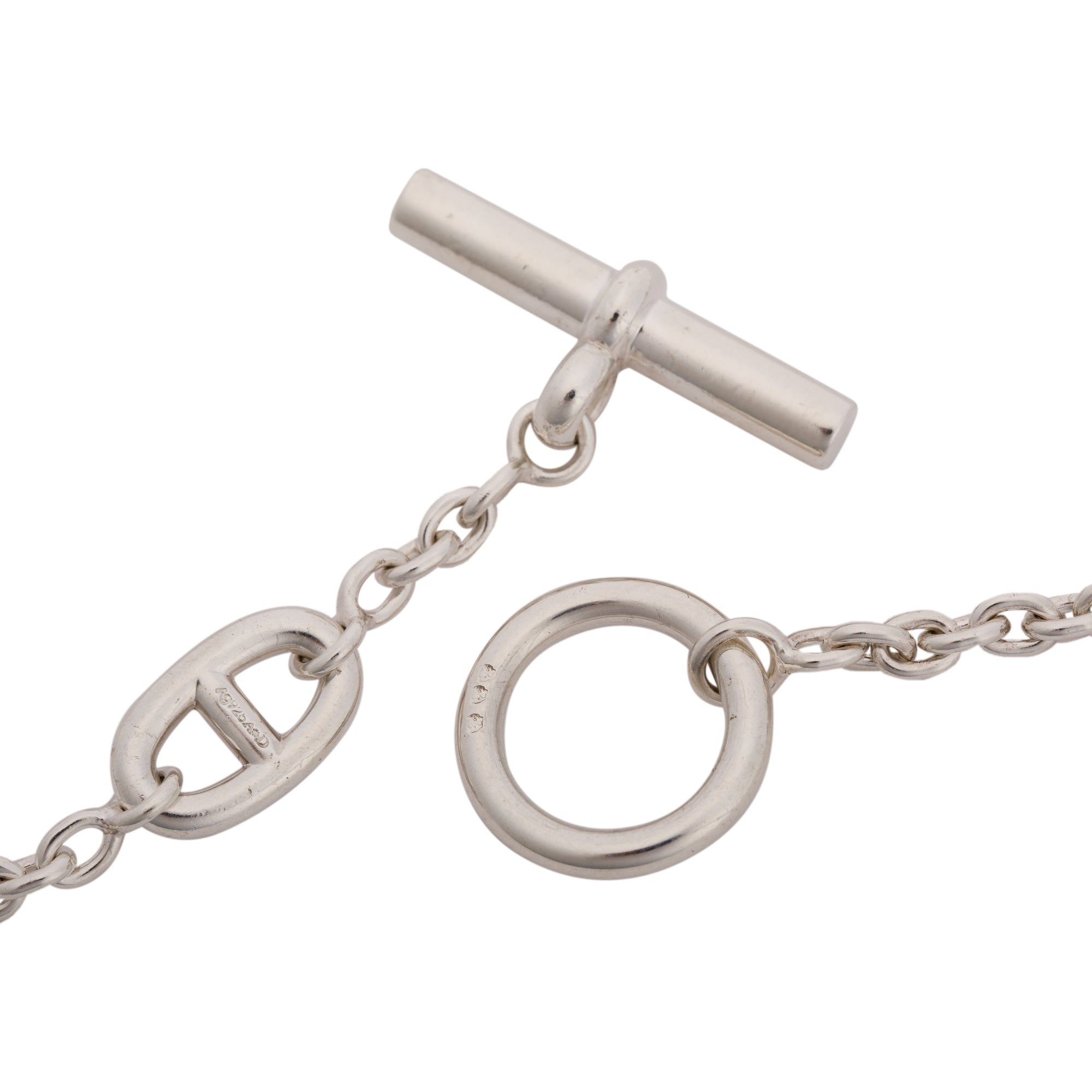 Hermes Sterling Silver Farandole Long Necklace