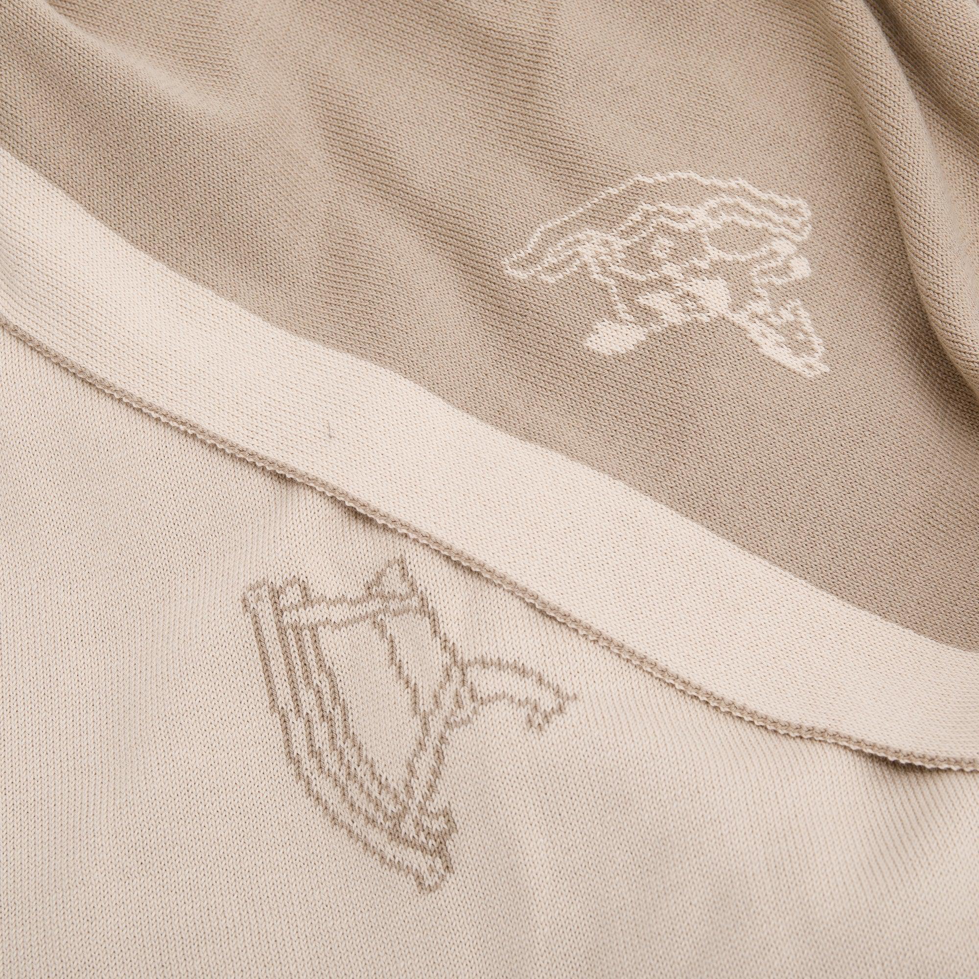 Hermes Taupe Cotton Adada Baby Blanket