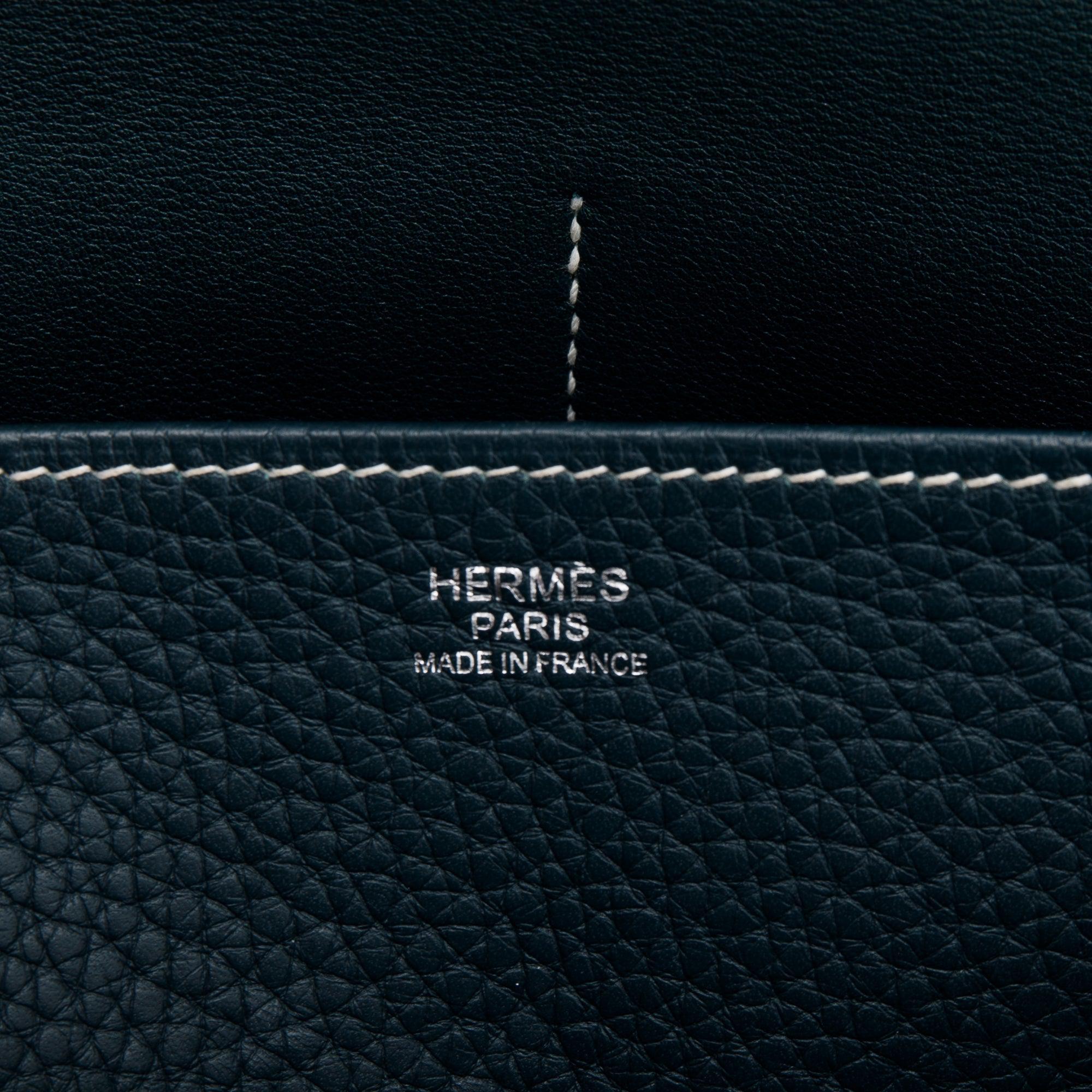 Hermes Taurillon Clemence Halzan 31 w/ Box