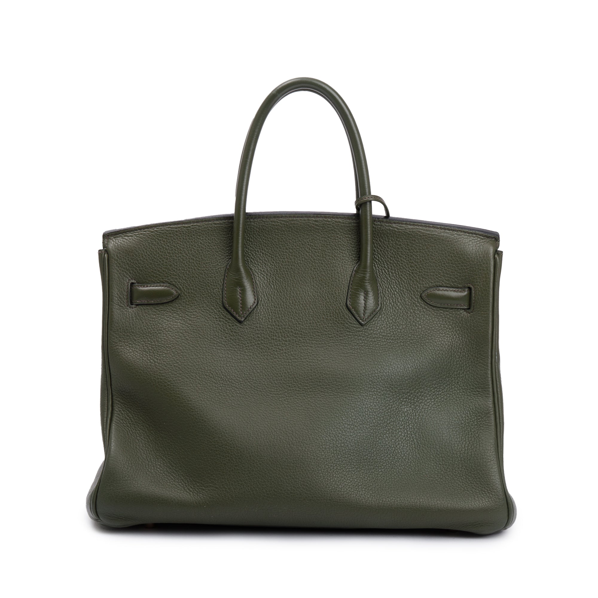 Hermes Vert De Gris Taurillon Clemence Birkin 35