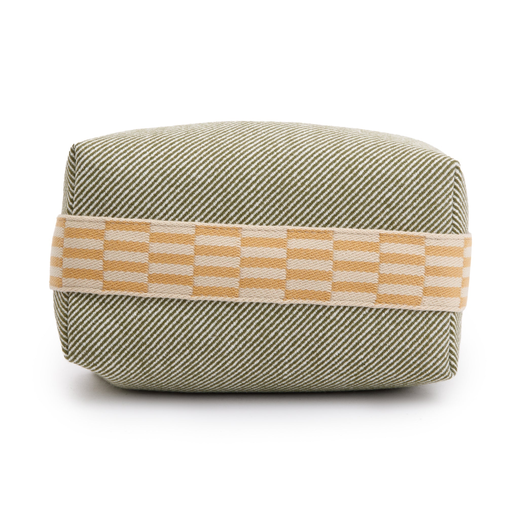 Hermes Vert Foret Toile Wool Small Bride-A-Brac H Natte Case