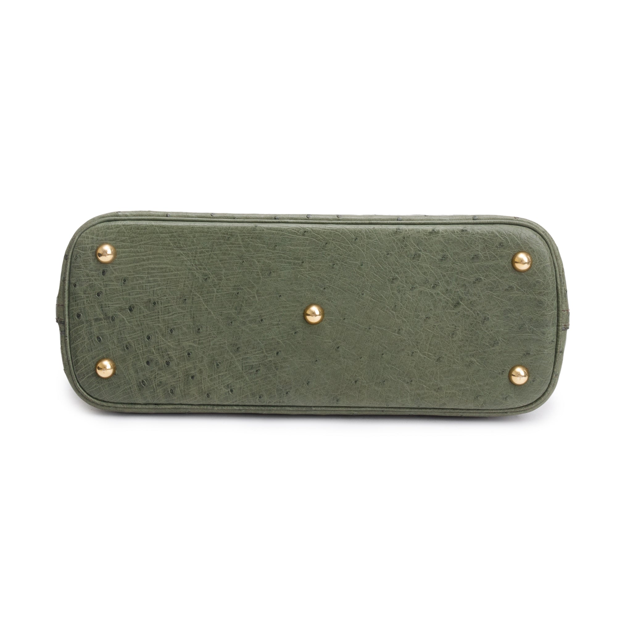 Hermes Vert Olive Ostrich Bolide 31 w/ Strap